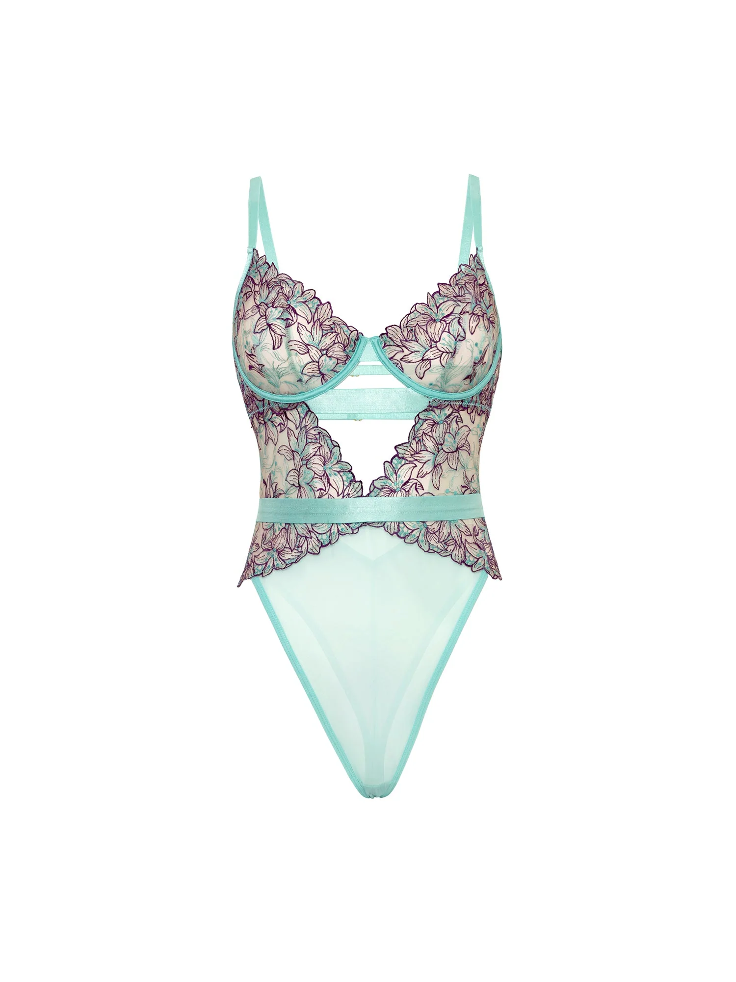 Adaline Embroidered Mesh Teddy