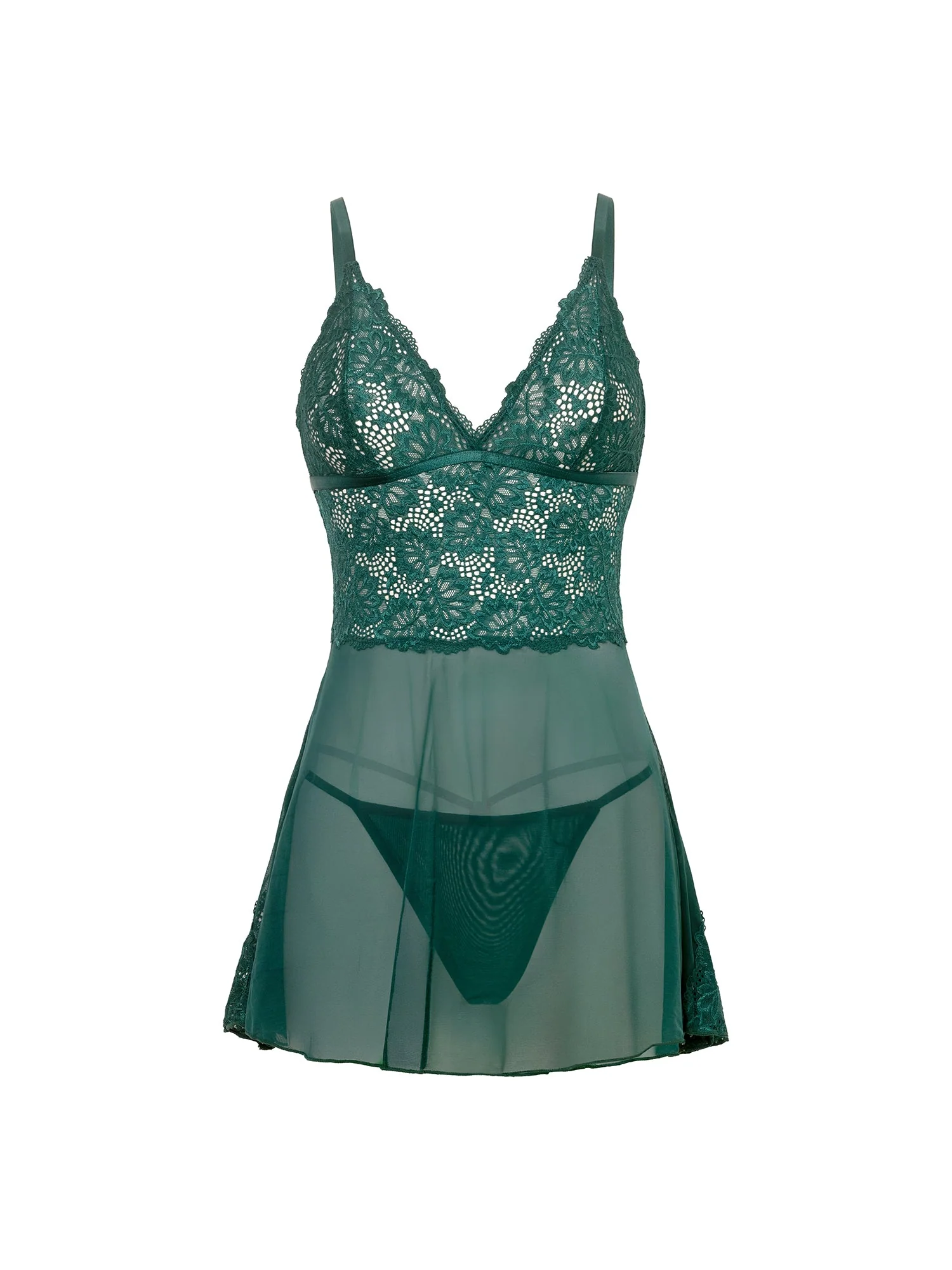 Alessia Sheer Lace Babydoll
