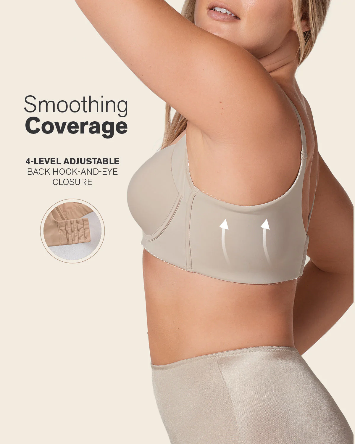 Back Smoothing Bra with Soft Full Coverage Cups - Image 31