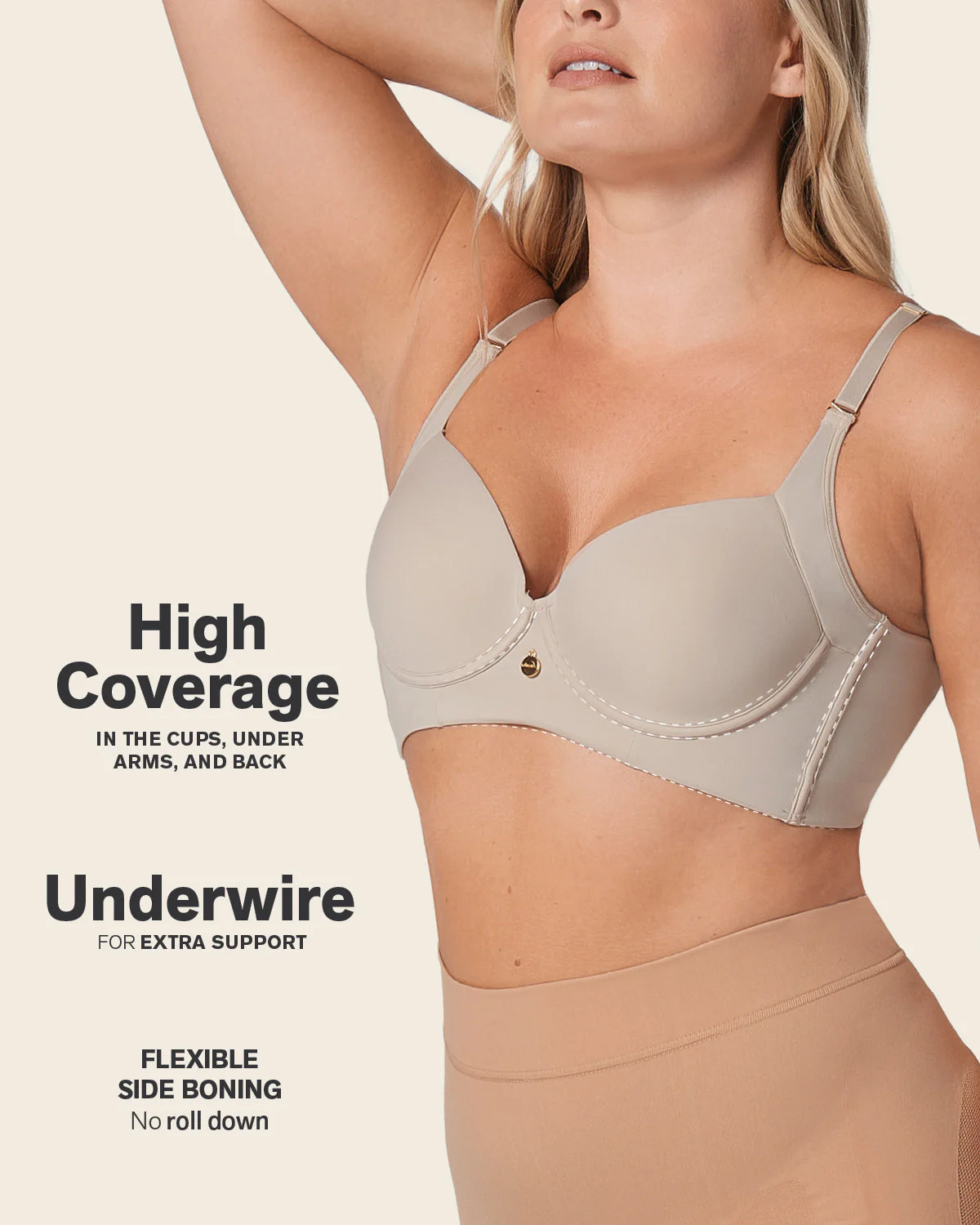 Back Smoothing Bra with Soft Full Coverage Cups - Image 32