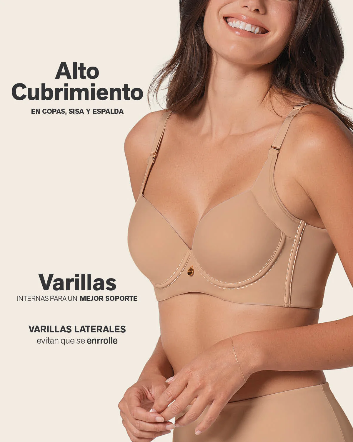 Back Smoothing Bra with Soft Full Coverage Cups - Image 5