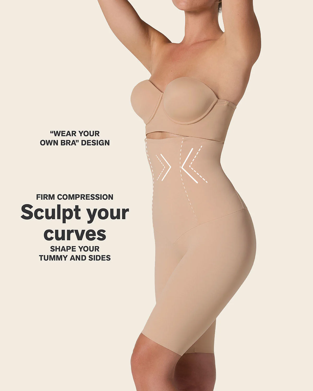 Extra High Waisted Firm Shaper Short - Image 3