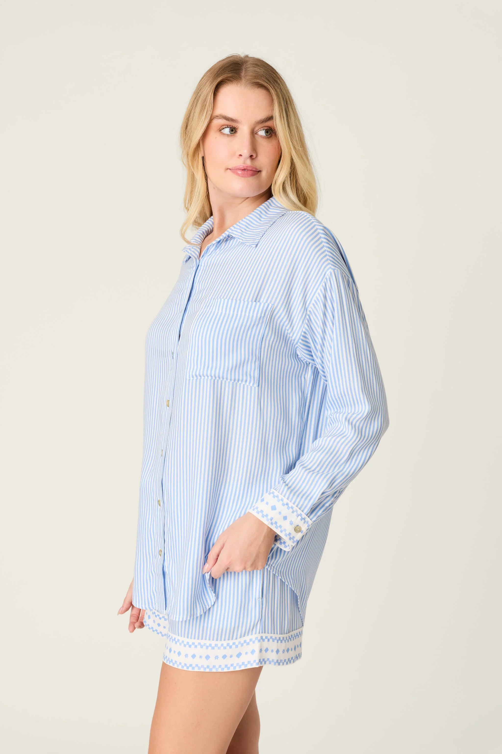 Frutta Fresca Striped Short Lounge Set - Image 6