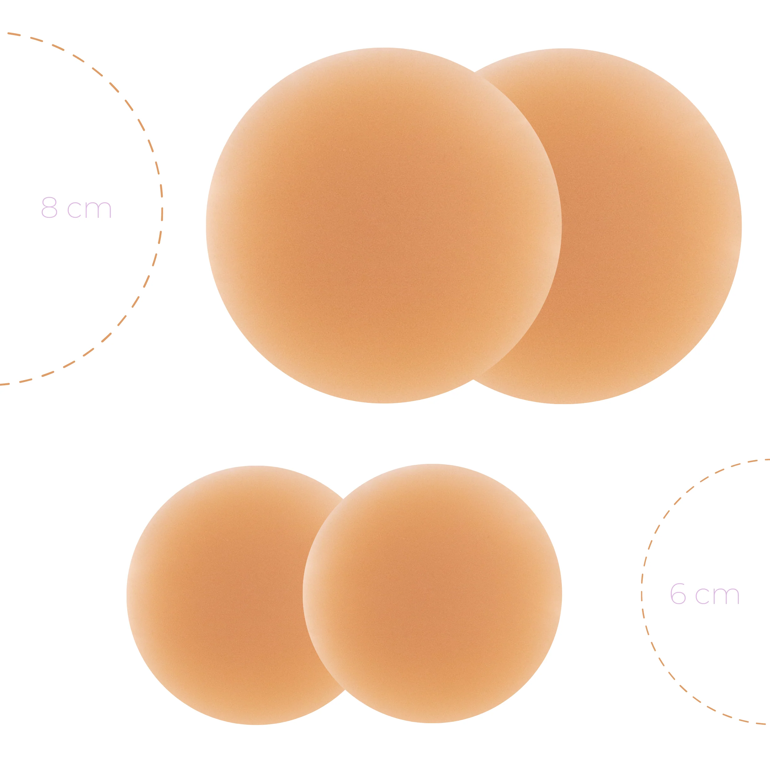 Limited Edition Deluxe Duo in White - Medium Nude - Image 3