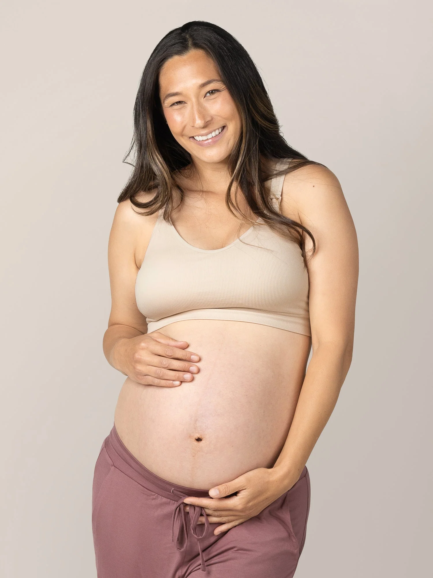 Mia Maternity & Nursing Lounge Bra | Stone - Image 3