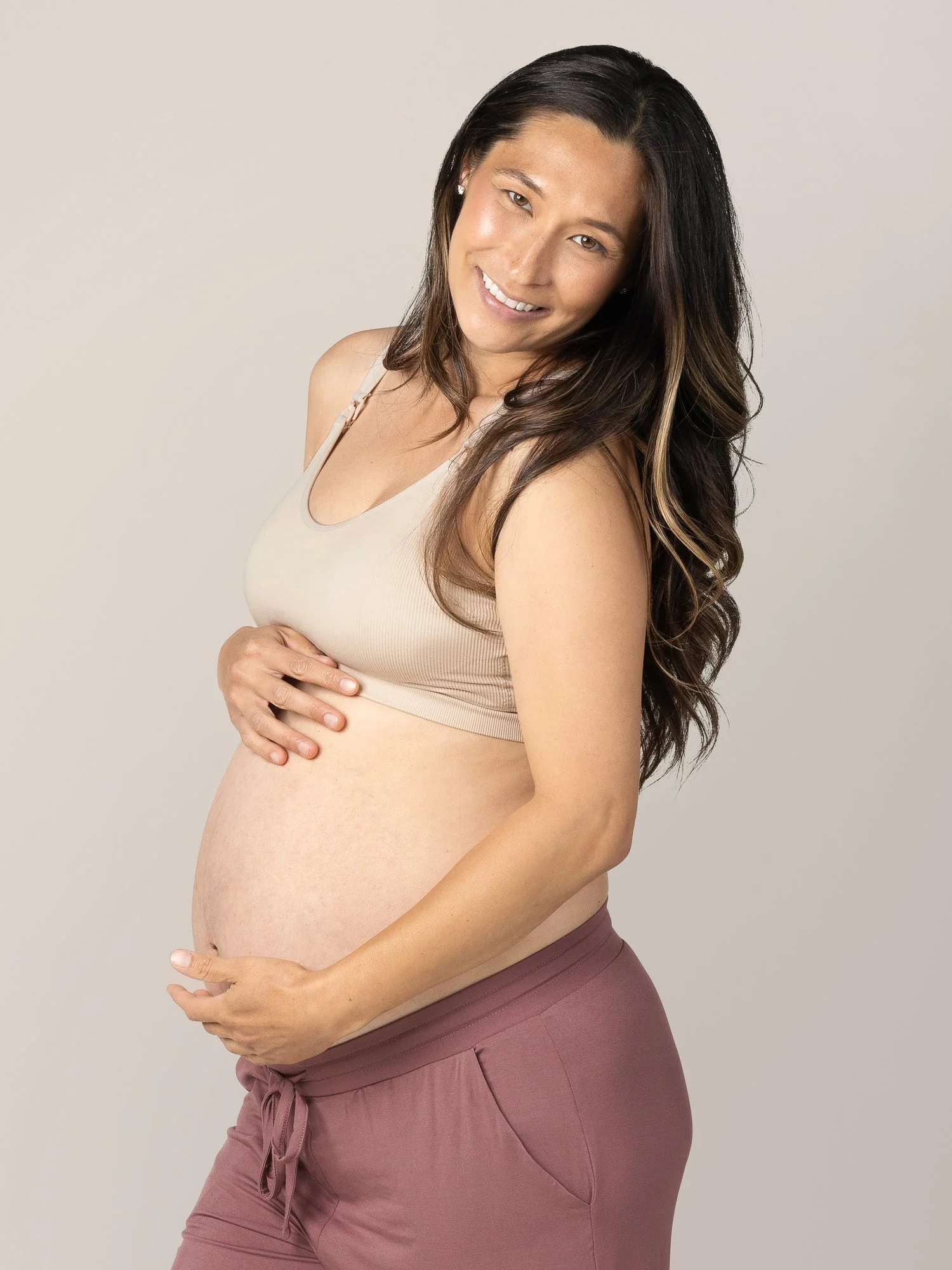 Mia Maternity & Nursing Lounge Bra | Stone - Image 4