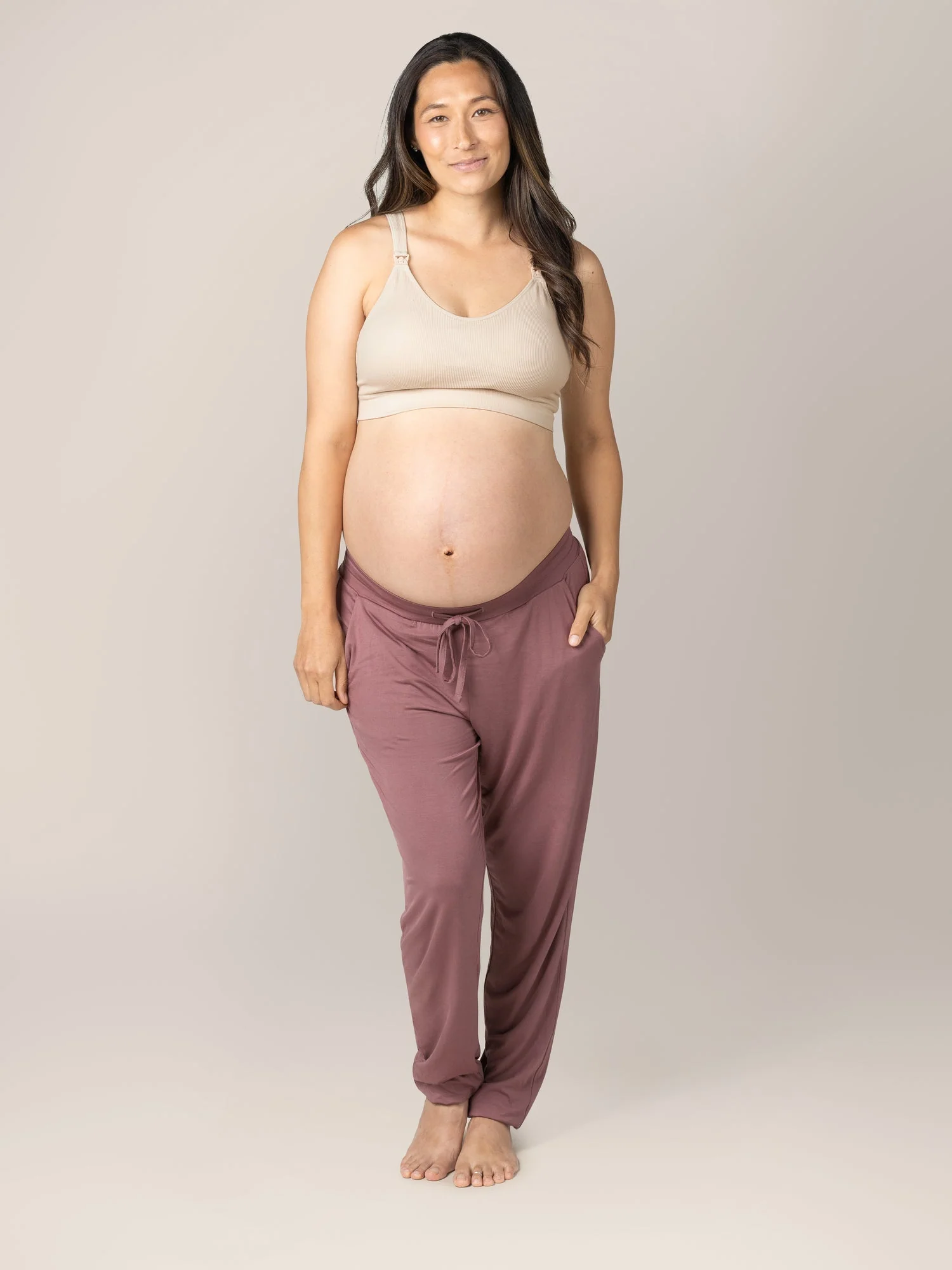 Mia Maternity & Nursing Lounge Bra | Stone - Image 5