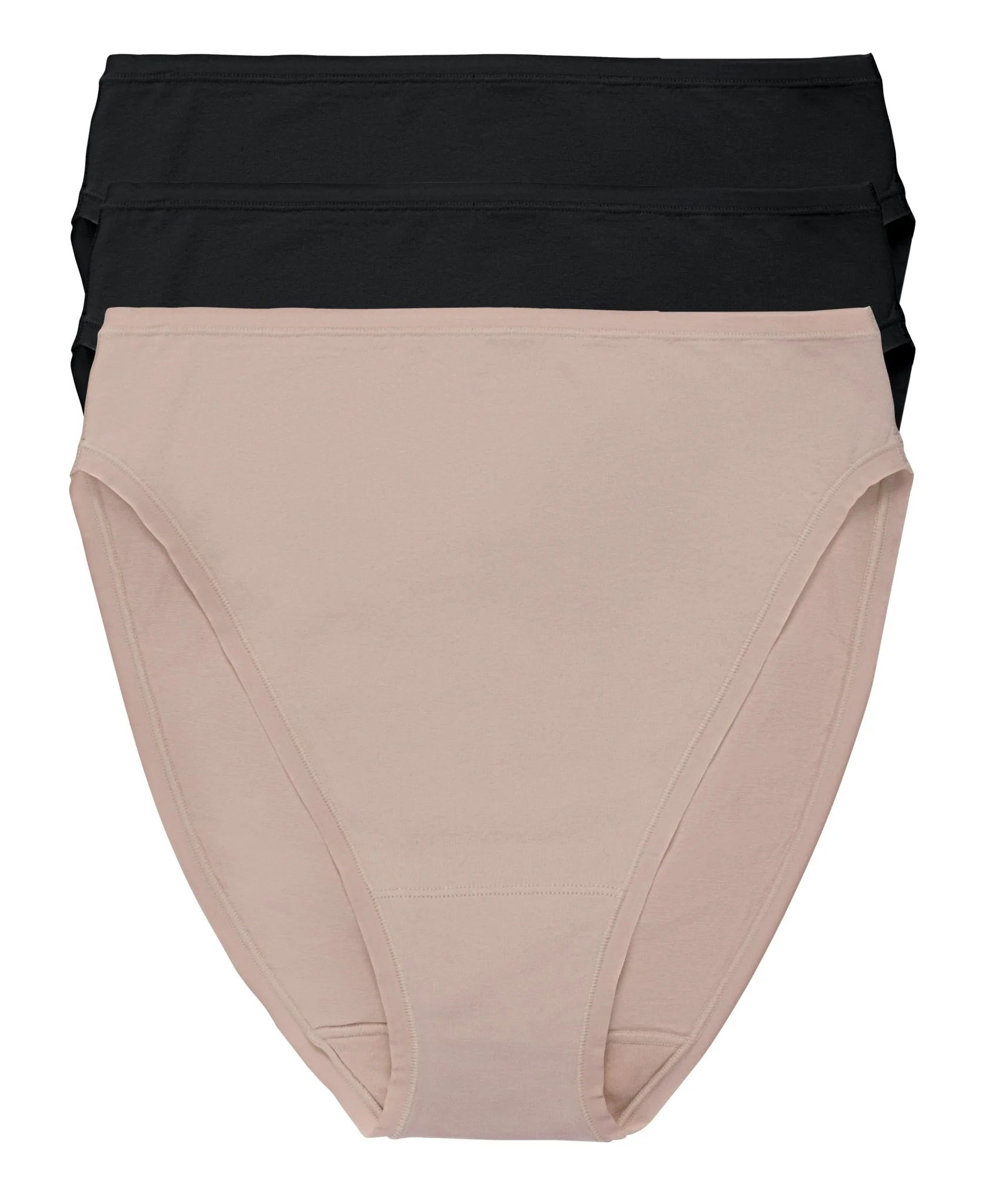 Bliss Bare Cotton High Cut Brief 3-Pack