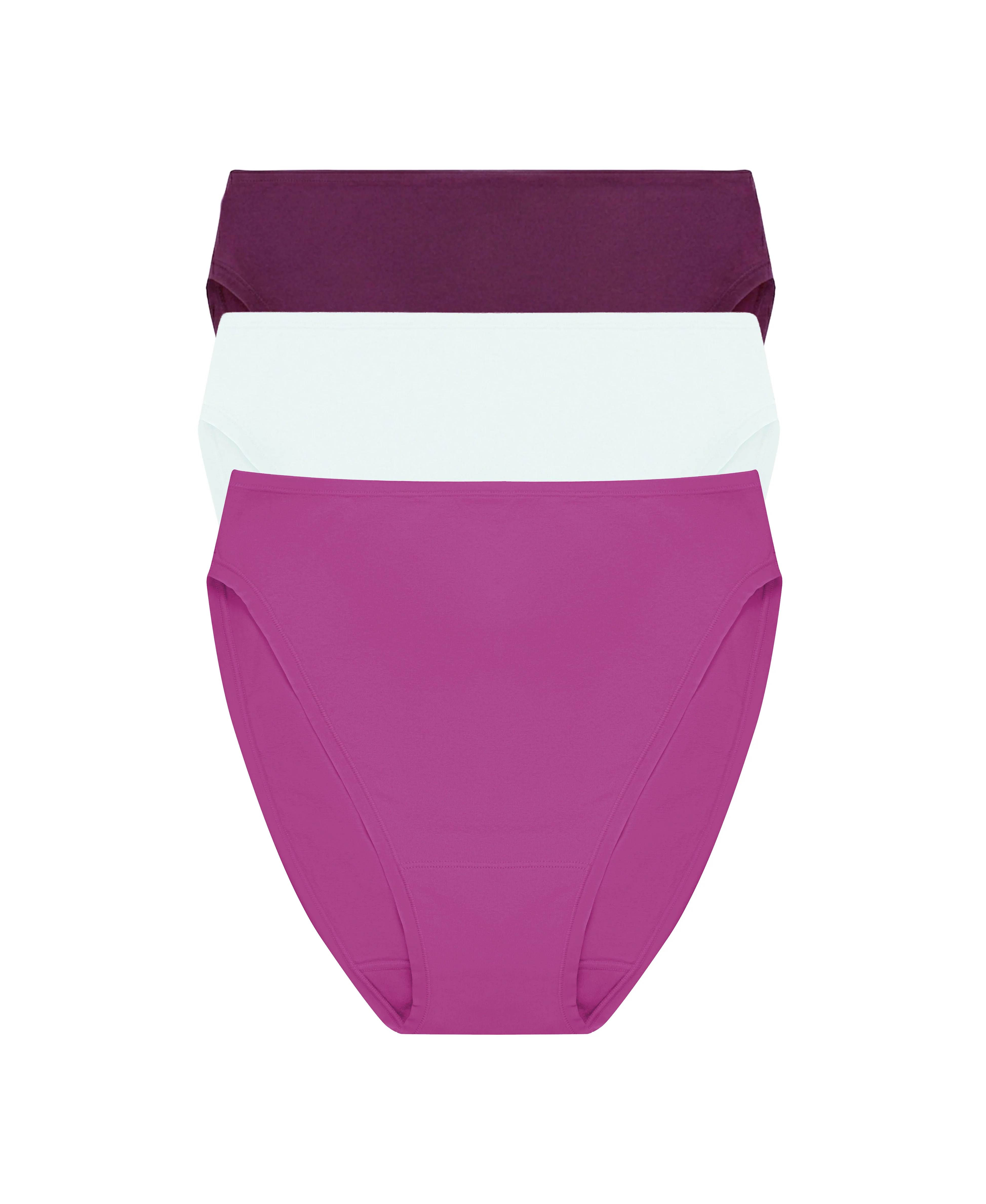 Bliss Bare Pima Cotton High-Cut Brief 3-Pack