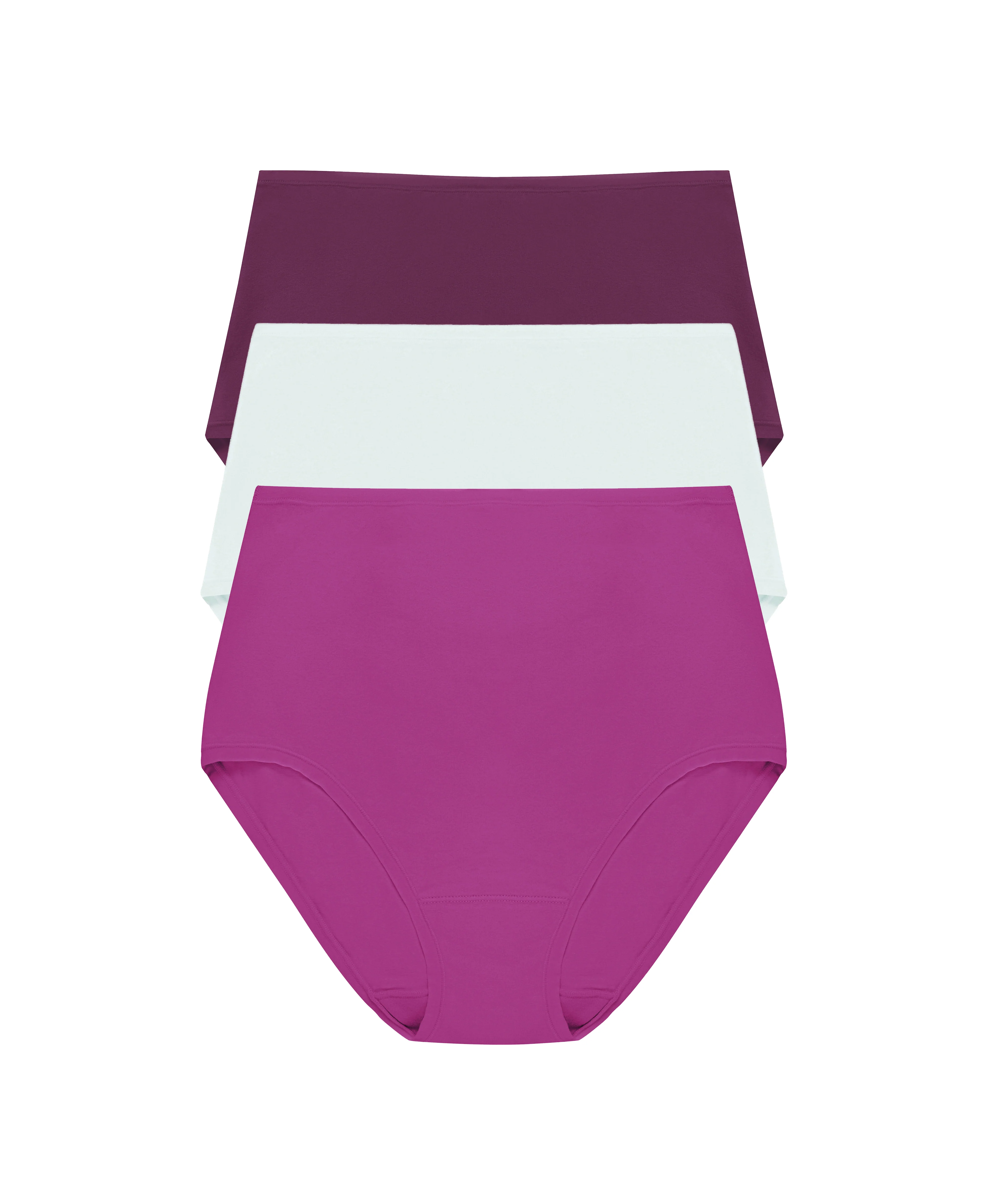 Bliss Bare Pima Cotton High Waist Brief 3-Pack
