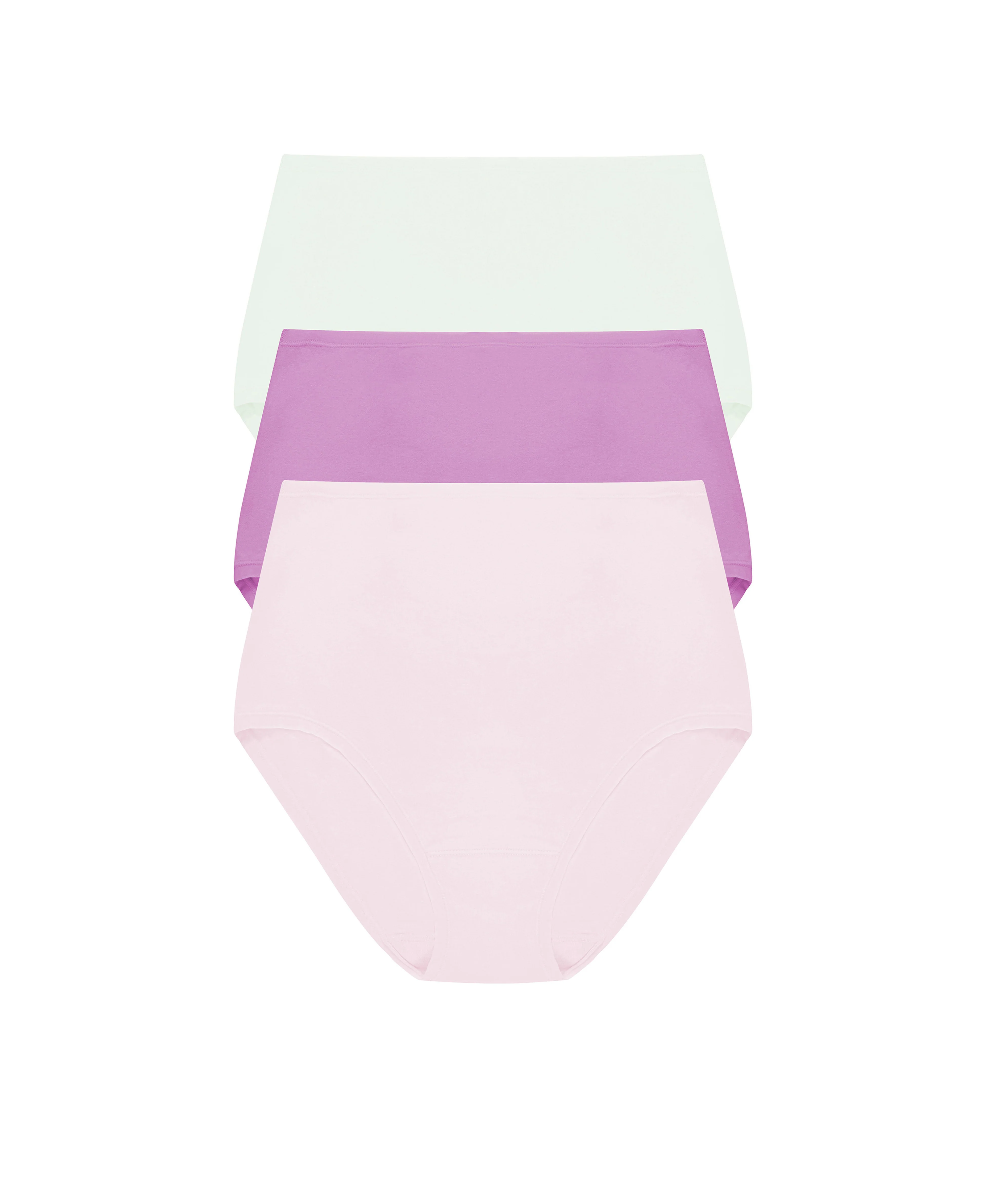 Bliss Bare Pima Cotton High Waist Brief 3-Pack