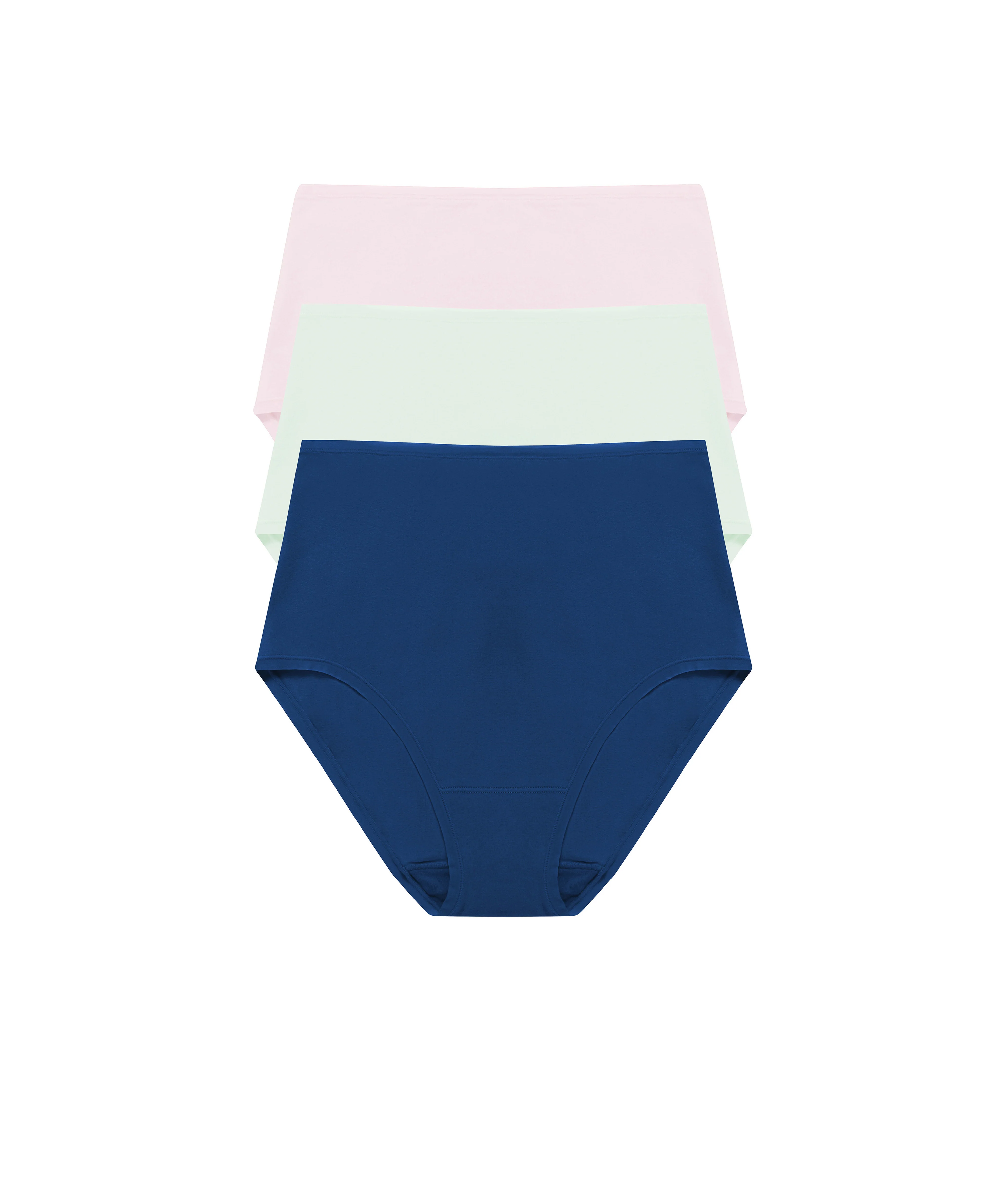 Bliss Bare Pima Cotton High Waist Brief 3-Pack