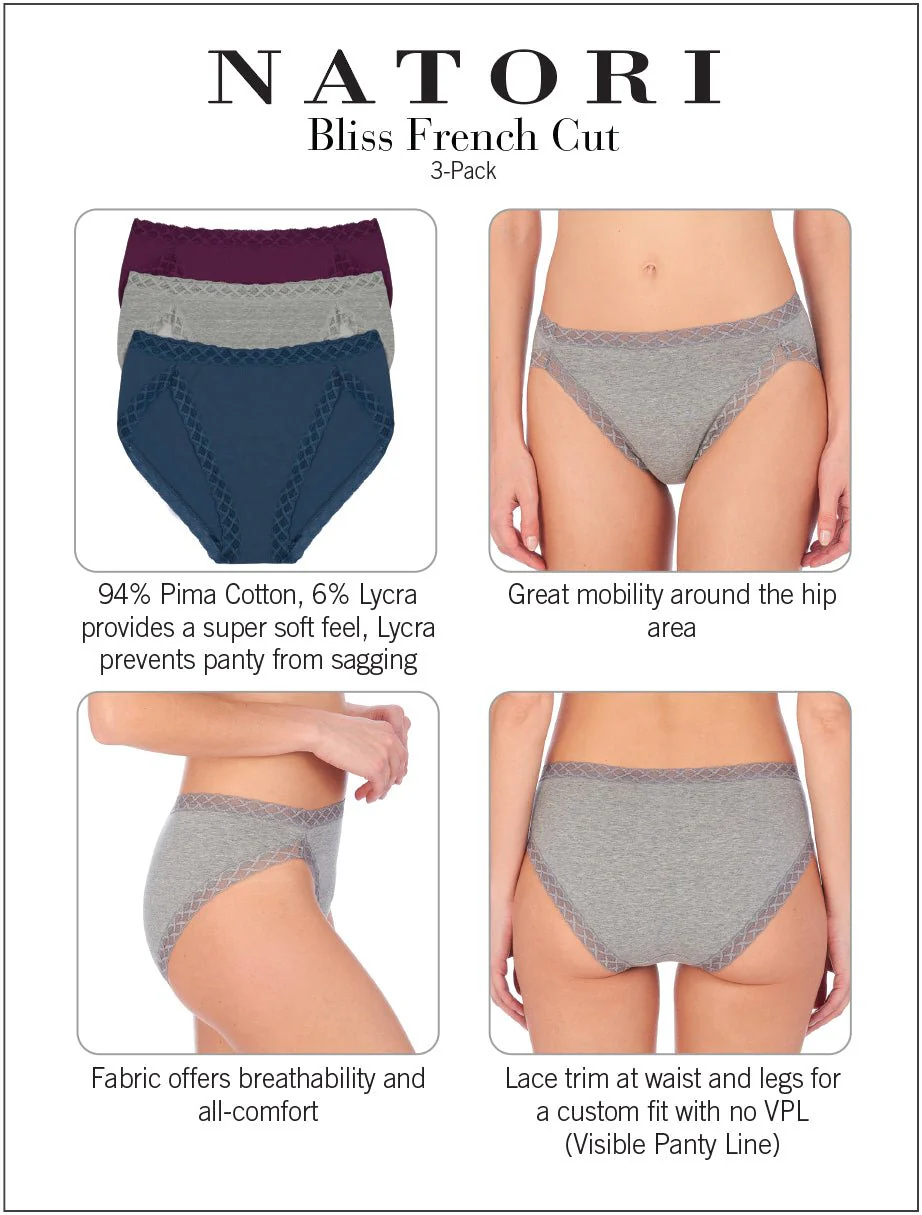 Bliss Cotton French Cut Brief 6 Pack - Image 3