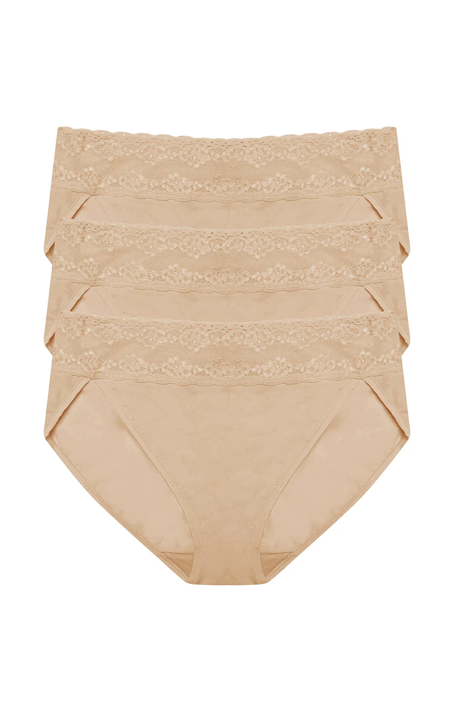 Bliss Perfection Cotton Stretch One Size French Cut Brief 3PK