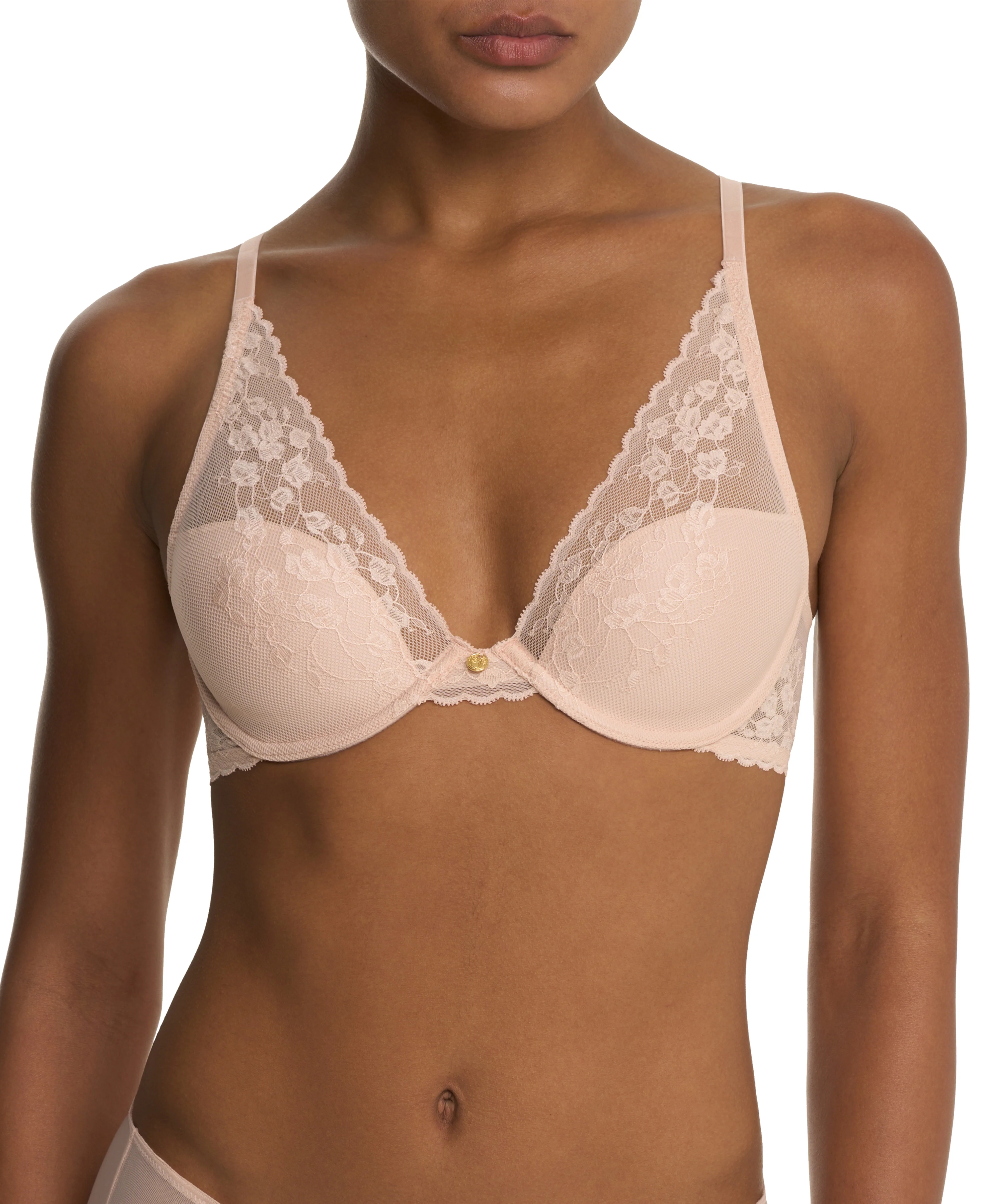 Cherry Blossom Lace Plunge T-Shirt Bra - Image 2