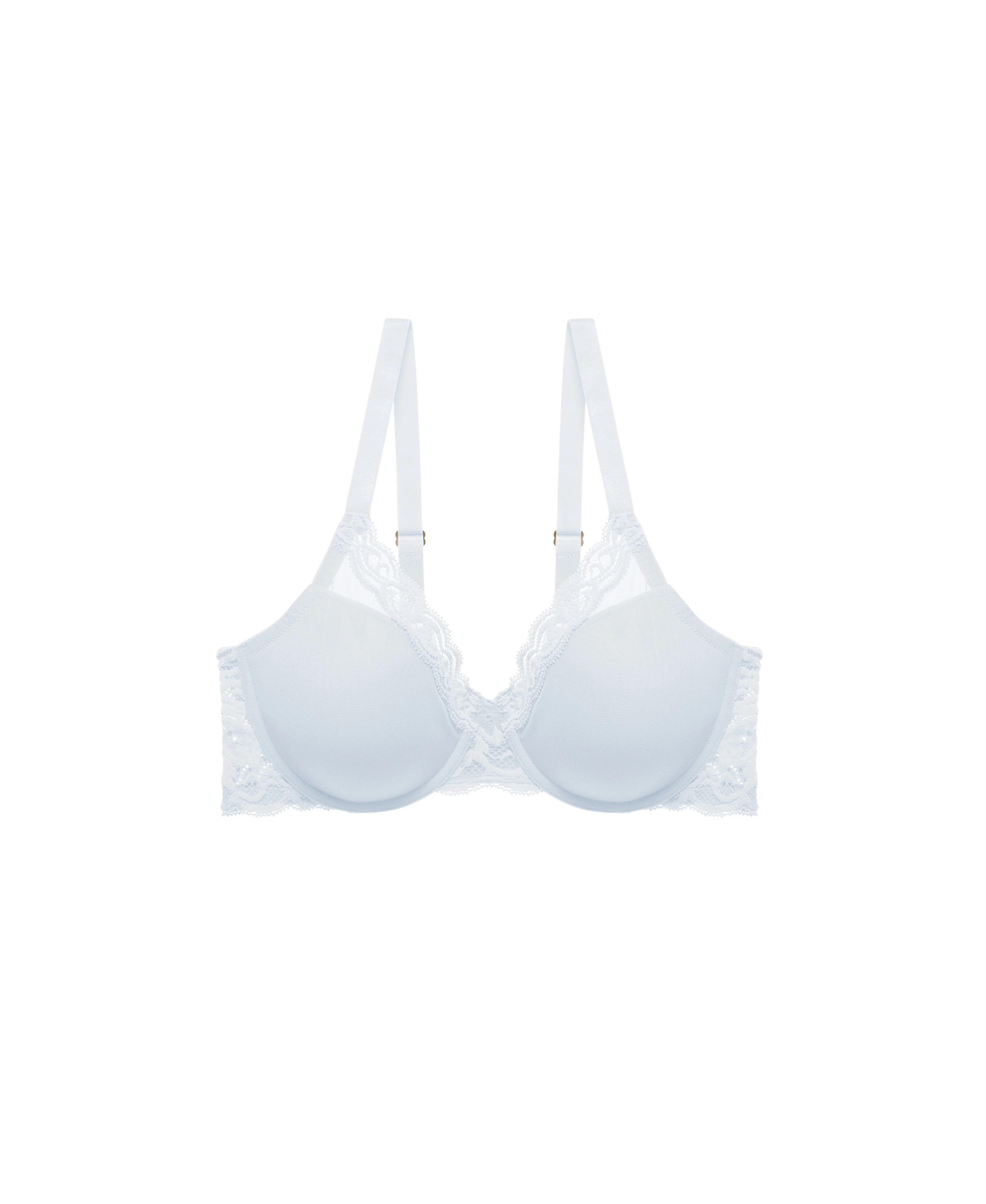 Feathers Lace Full Figure Plunge T-Shirt Bra - Image 5