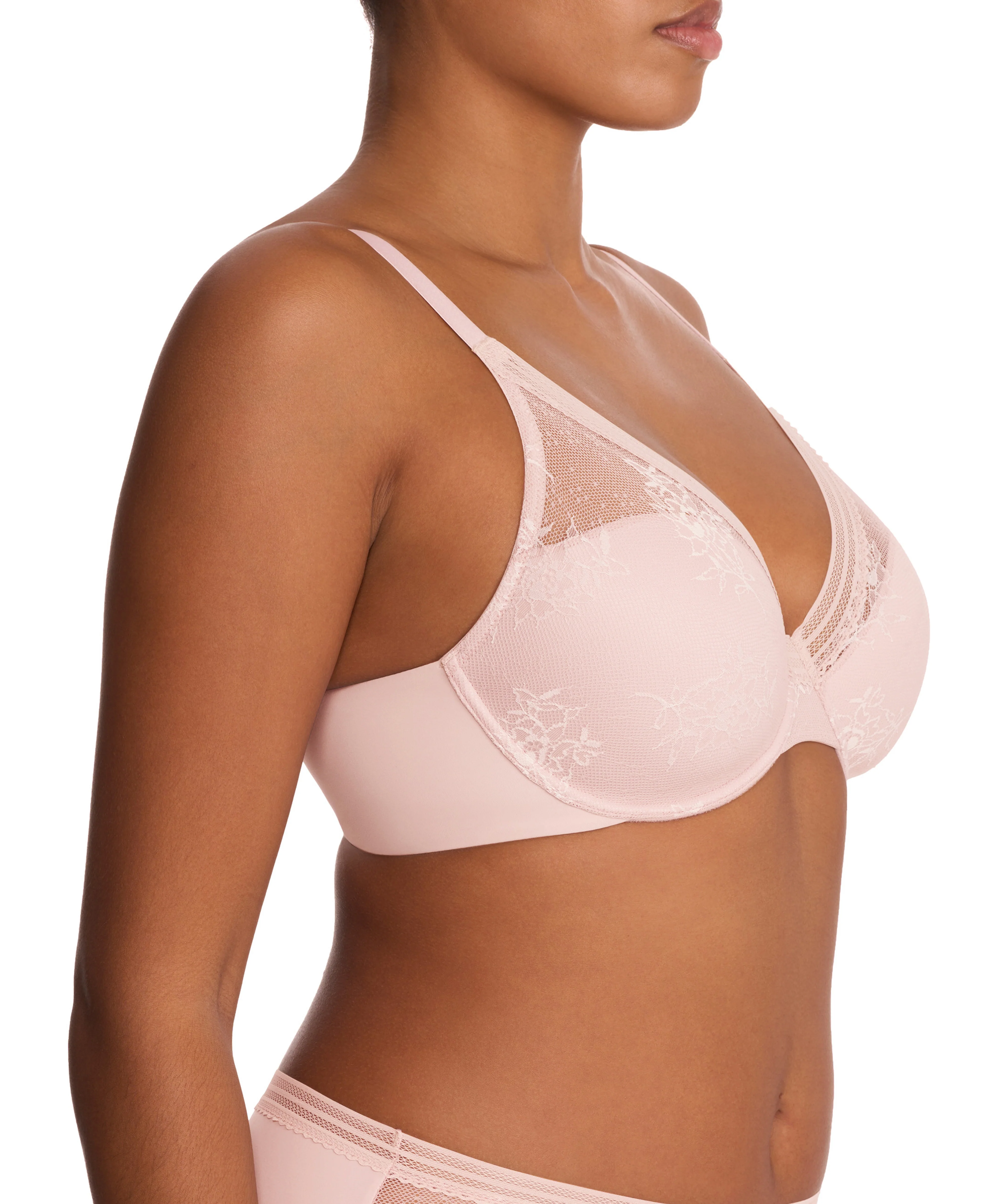 Love Lace Full Coverage Plunge T-Shirt Bra - Image 4