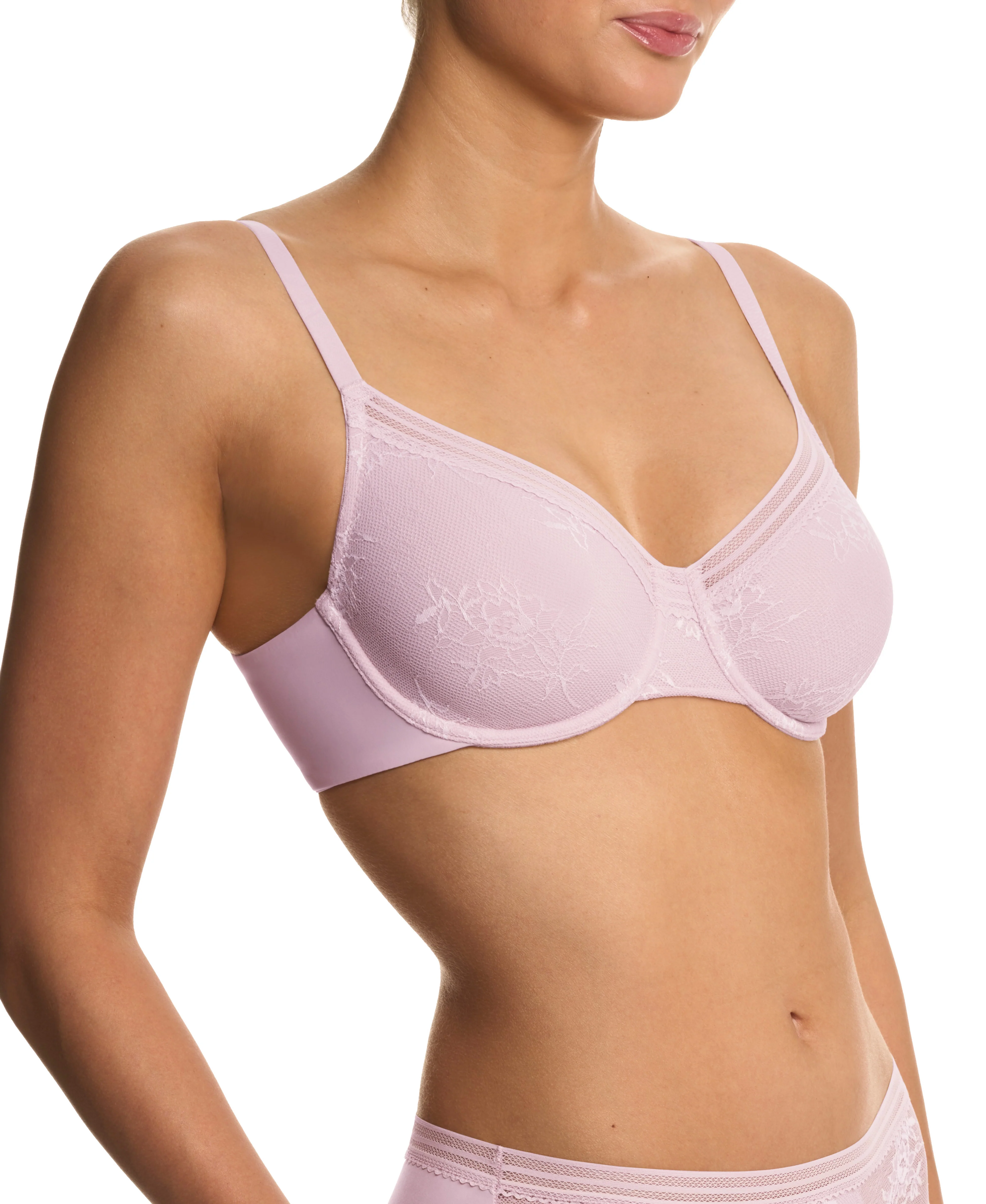 Love Lace Unlined Back Smoothing T-Shirt Bra - Image 2