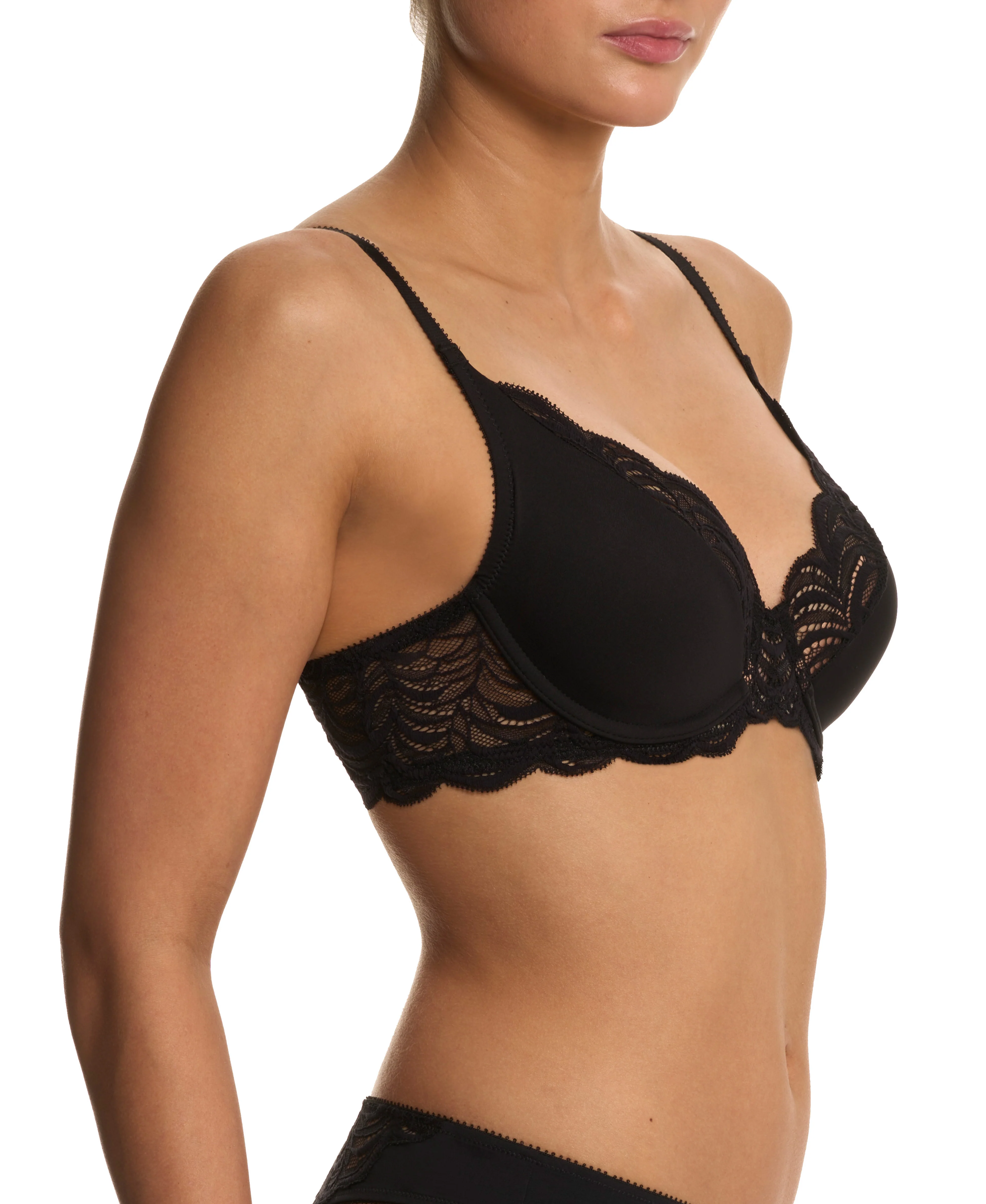 Persuasion Lace Convertible Plunge T-Shirt Bra - Image 3