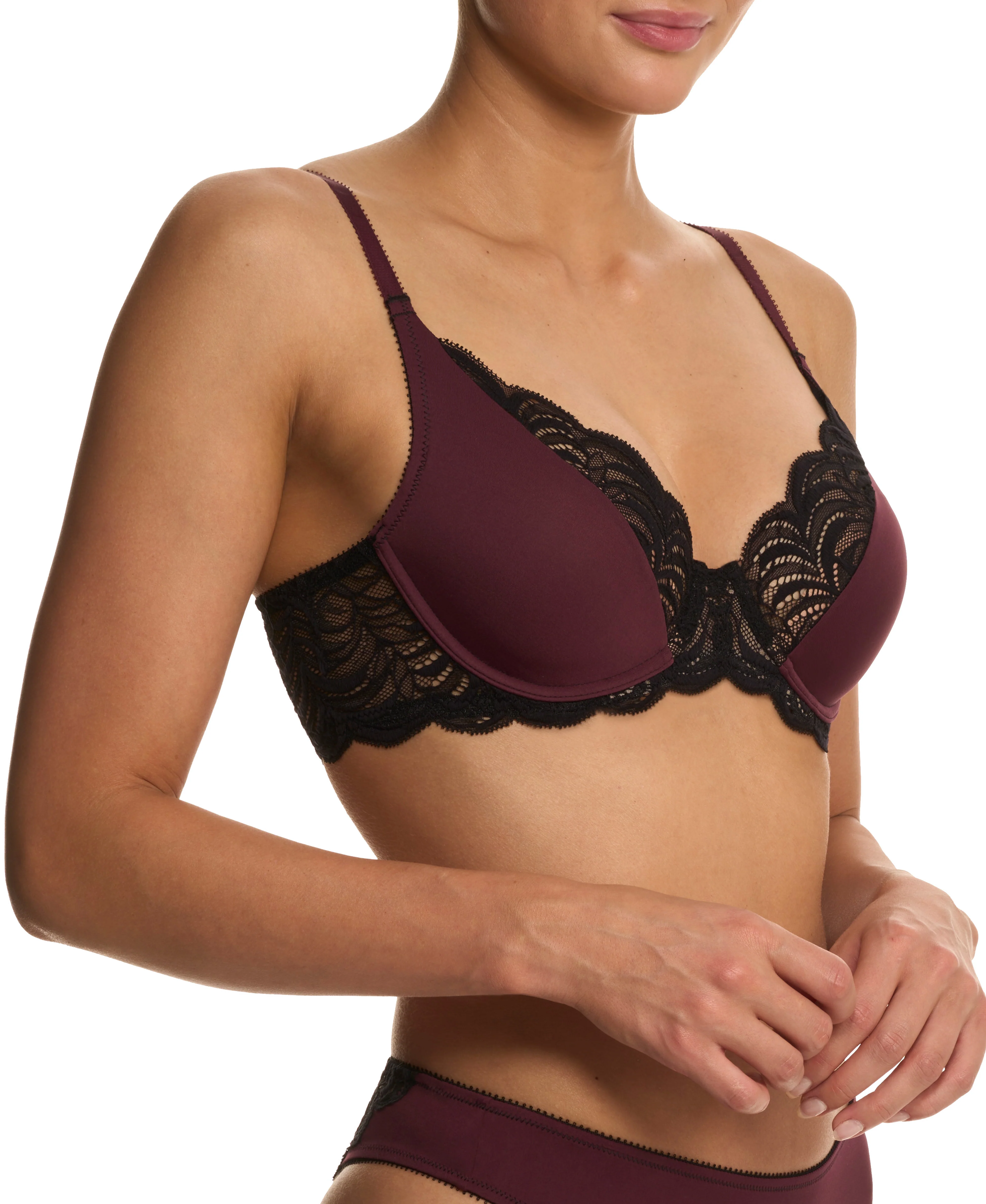 Persuasion Lace Convertible Plunge T-Shirt Bra - Image 3