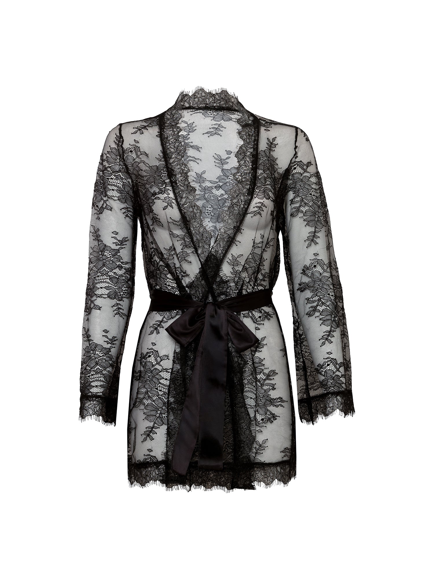 Curvy Amour Short Lace Robe
