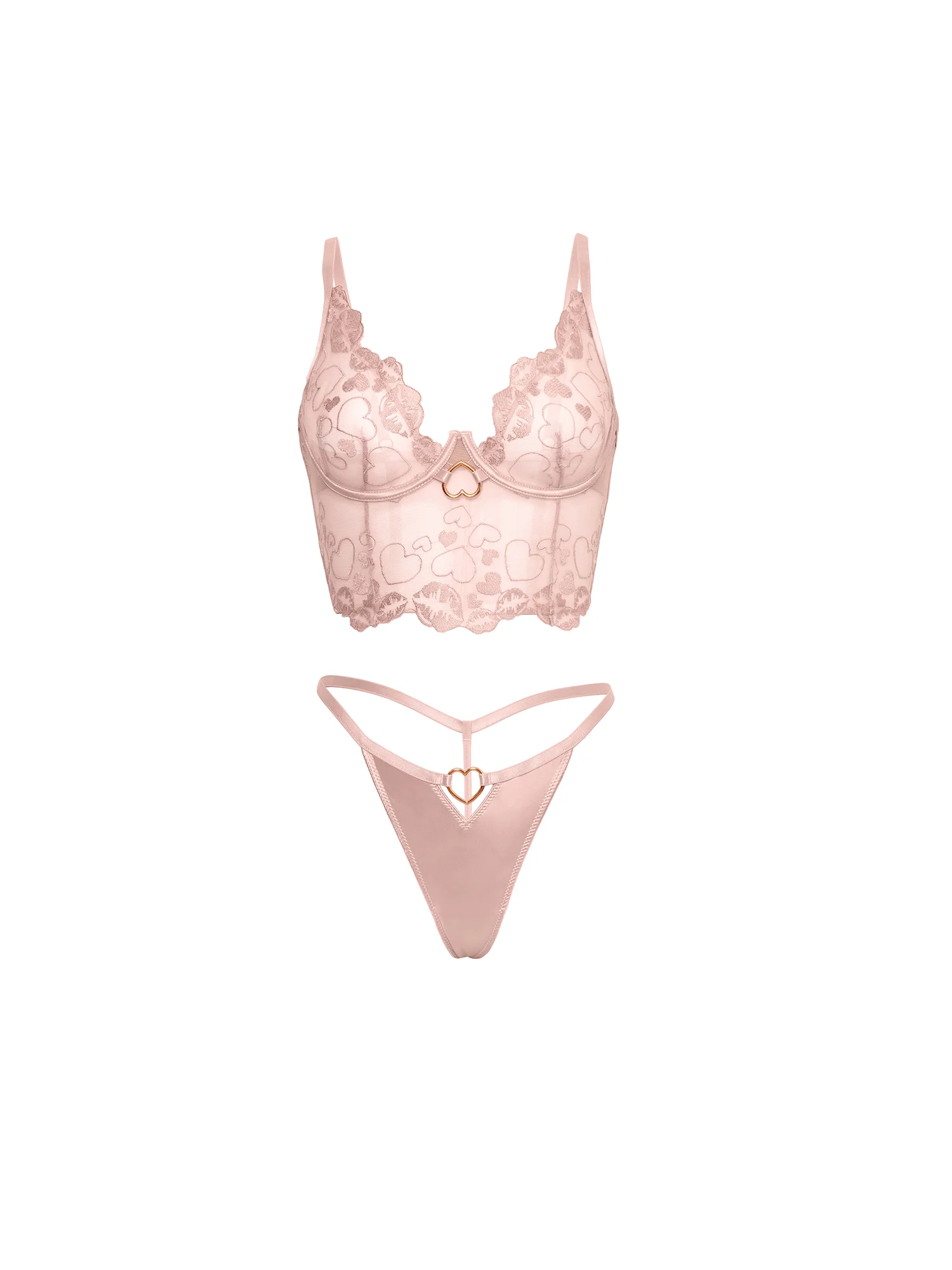 Curvy Clarissa Sheer Bustier Set