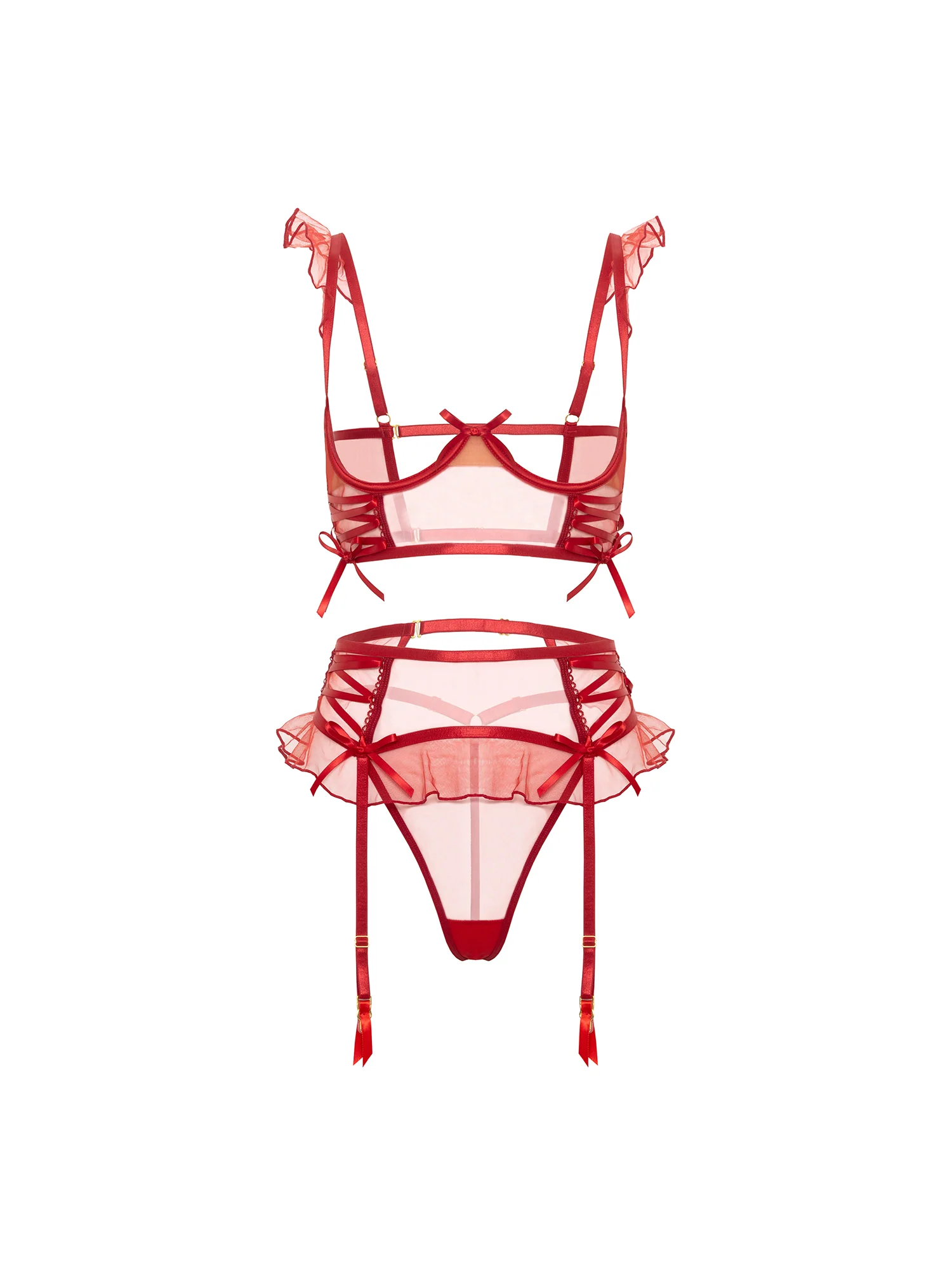 Darcy Open Cup Bra Set