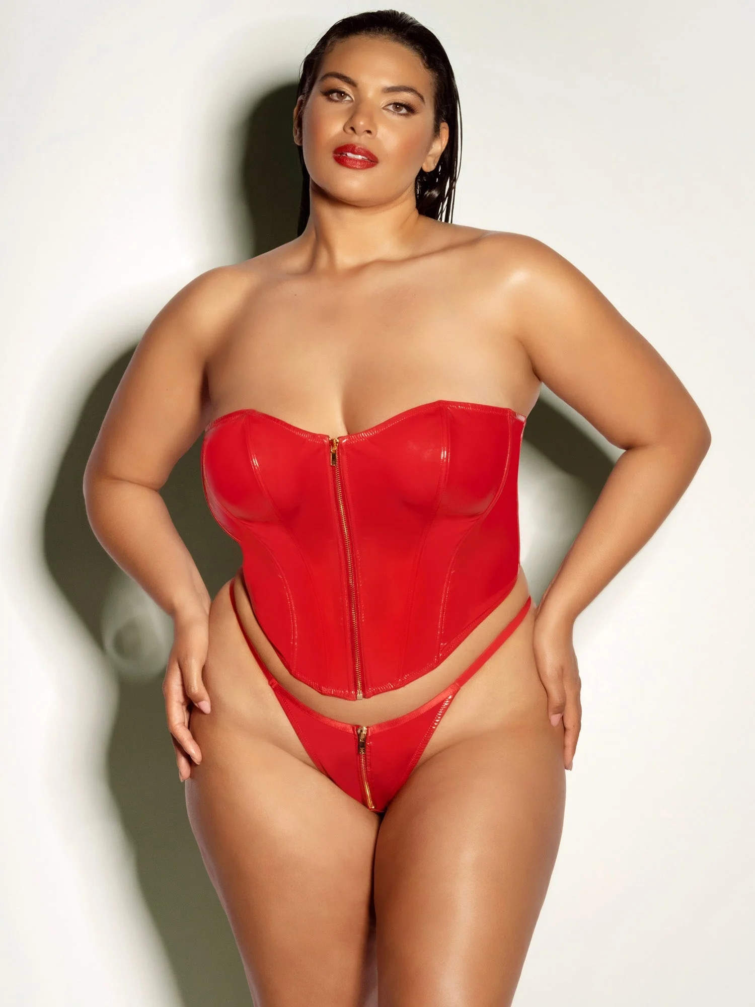 Fetish Curvy Rider Bustier Bra Set - Image 3