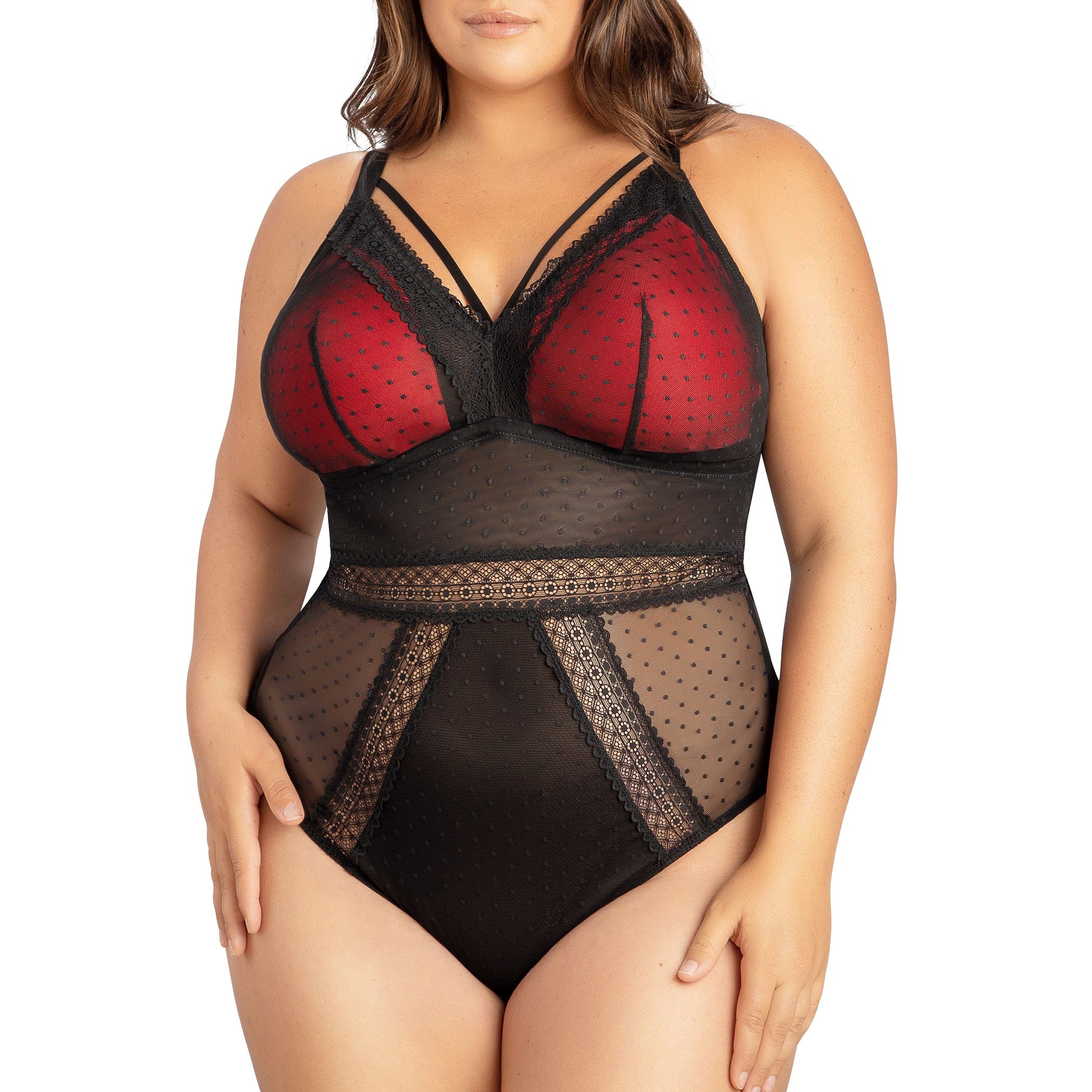 PARFAIT Mia Dot P6017 Women's Sexy Wire-free Bodysuit Lingerie - Black - Image 2