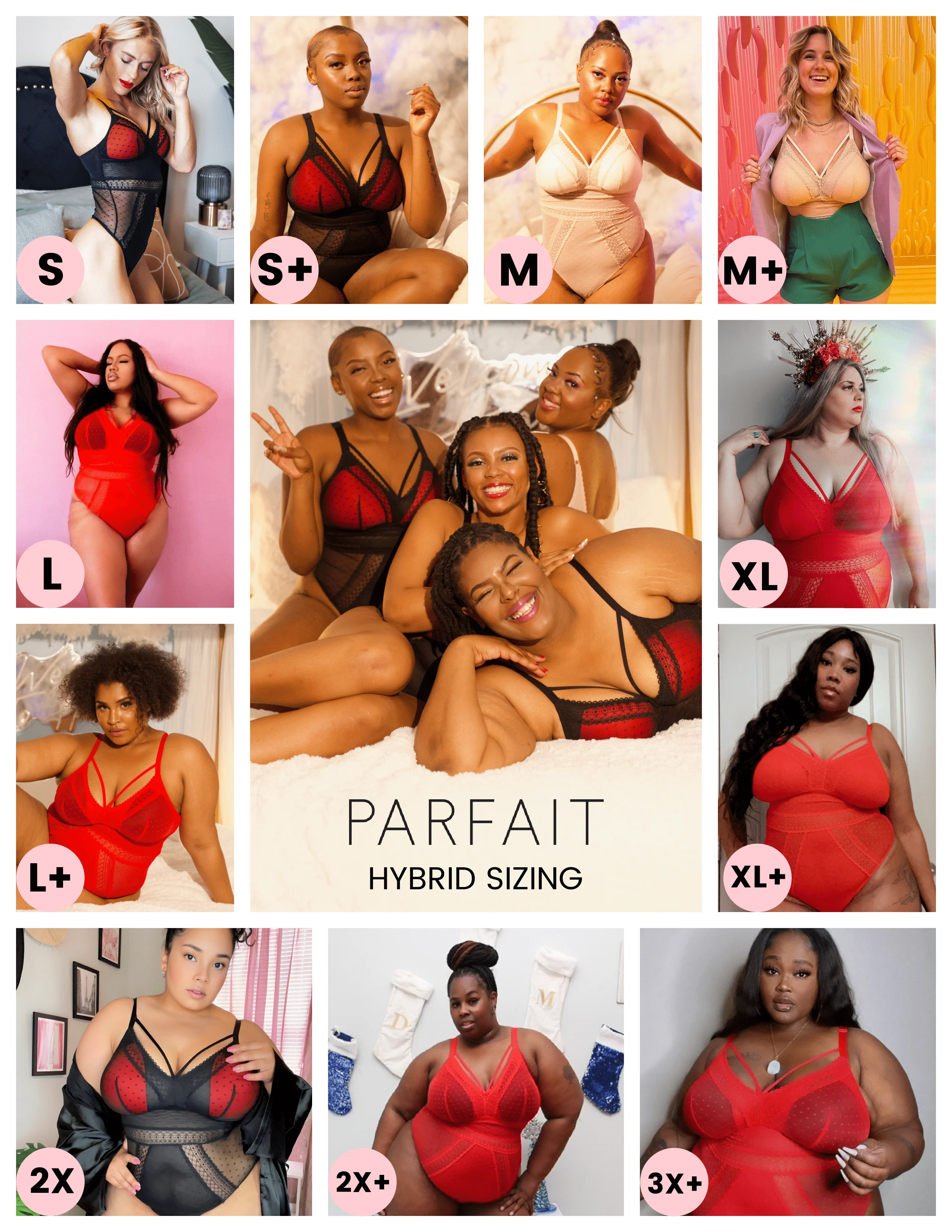 PARFAIT Mia Dot P6017 Women's Sexy Wire-free Bodysuit Lingerie - Racing Red - Image 6