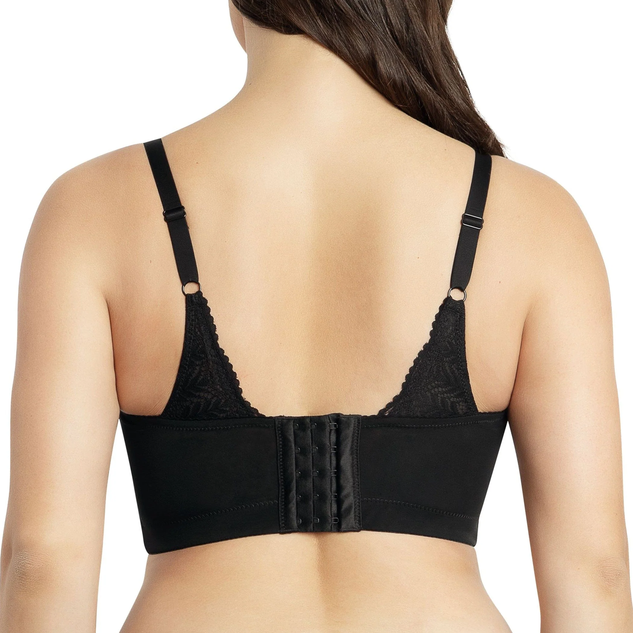 PARFAIT Mia Lace P5951 Women's Full Busted Lightly Padded Wire Free Bra - Black - Image 4