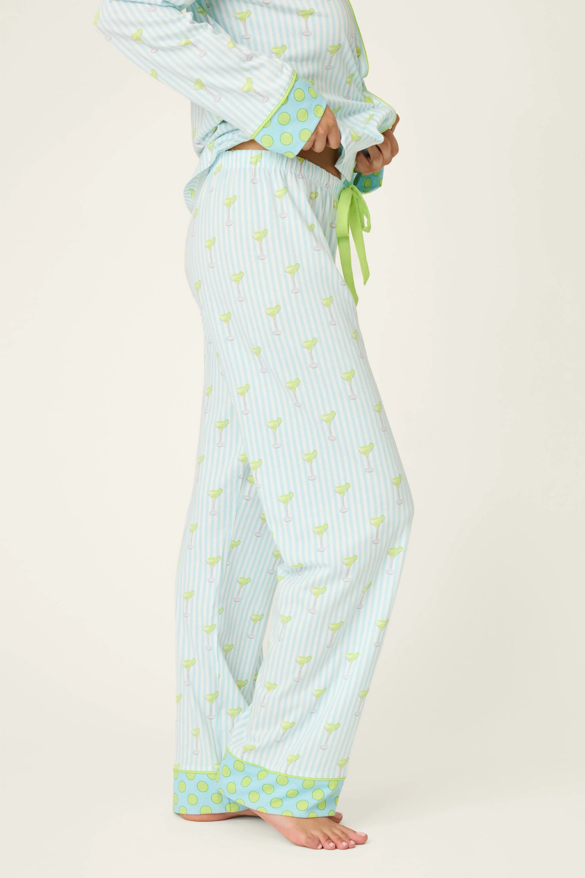 Playful Prints Salty Cadillac Open Leg PJ Pants - Image 5