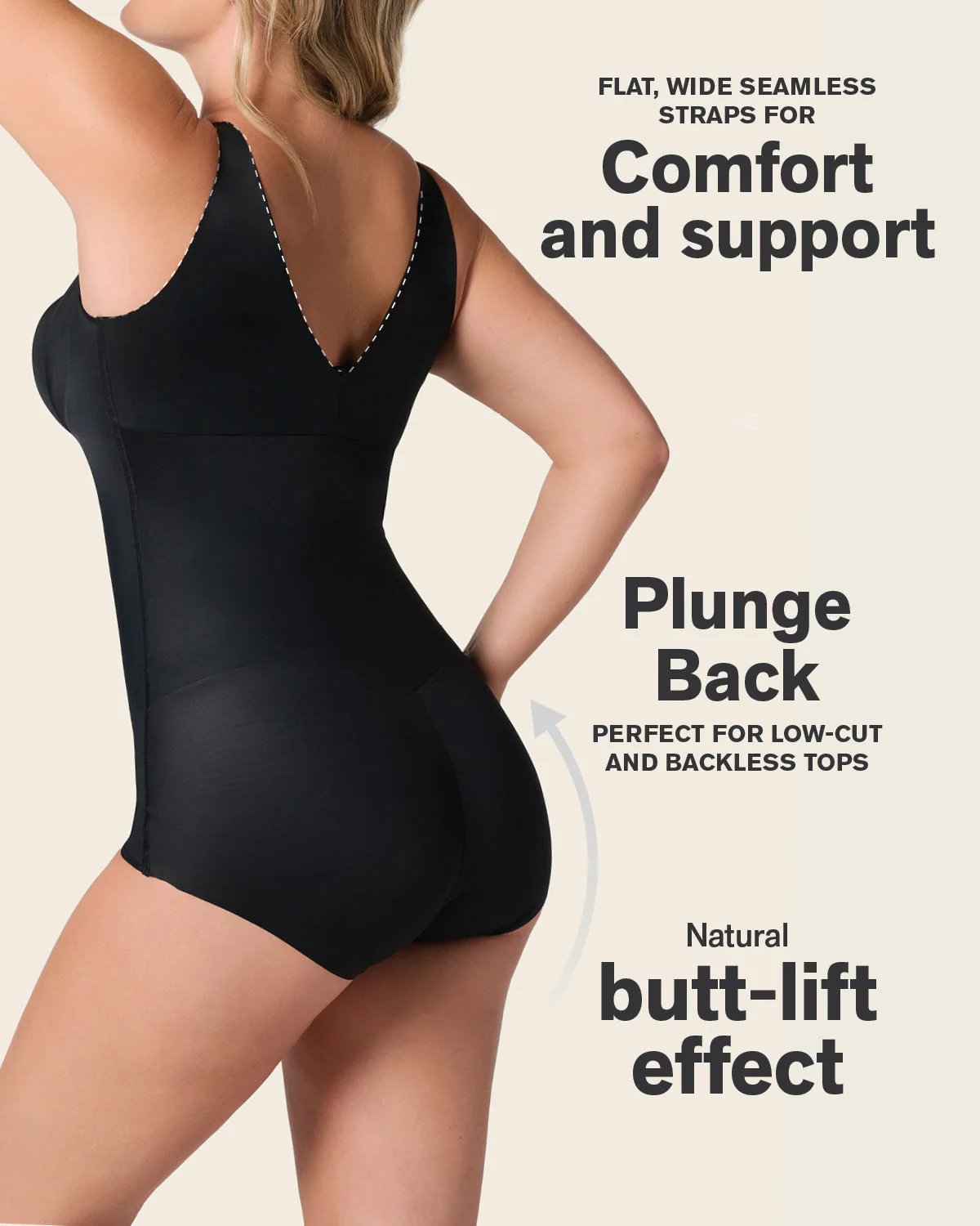 Plunge Back Classic Ultra Sculpting Body Shaper - Image 11