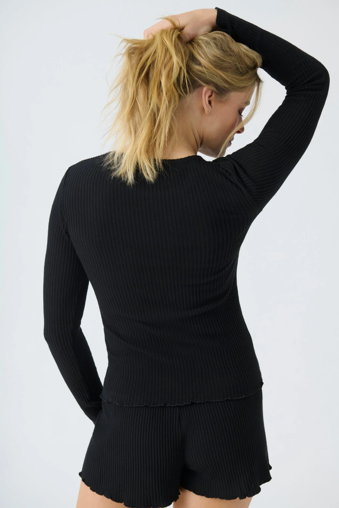 Reloved Rib Long Sleeve Top - Image 7