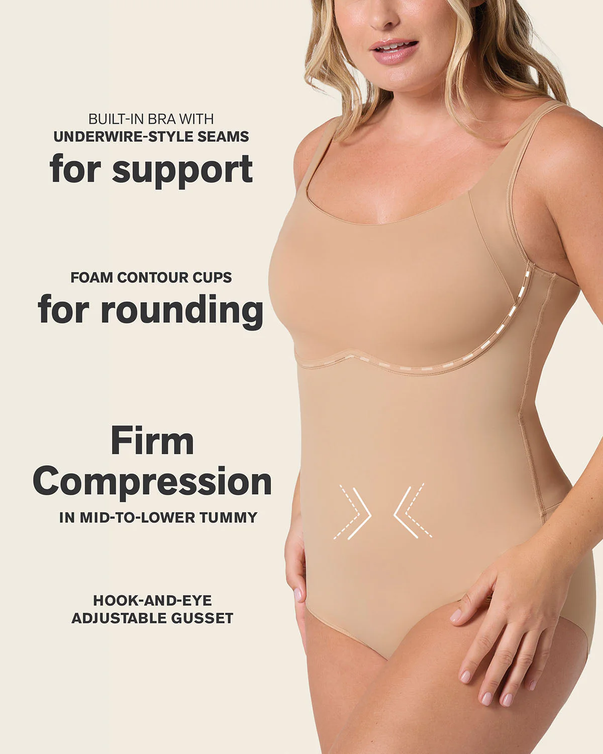 Scoop Back Wireless Classic Sculpting Bodysuit - Image 10