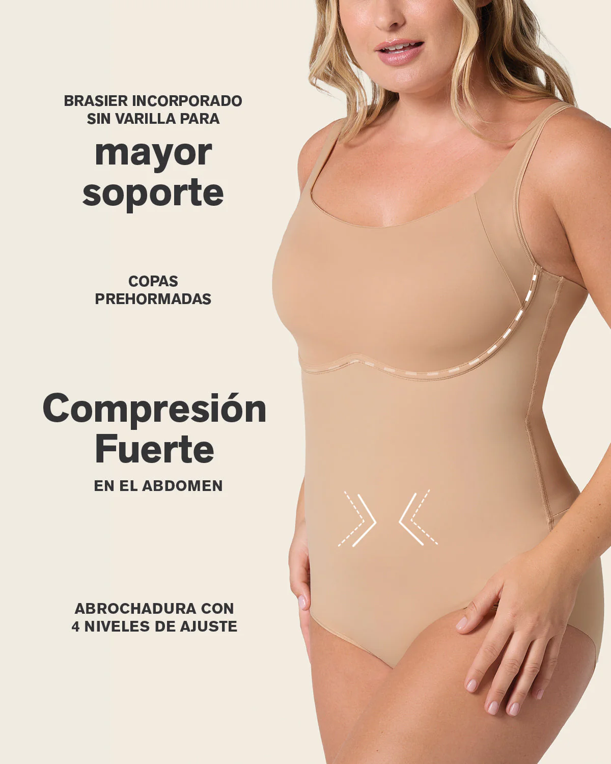 Scoop Back Wireless Classic Sculpting Bodysuit - Image 12
