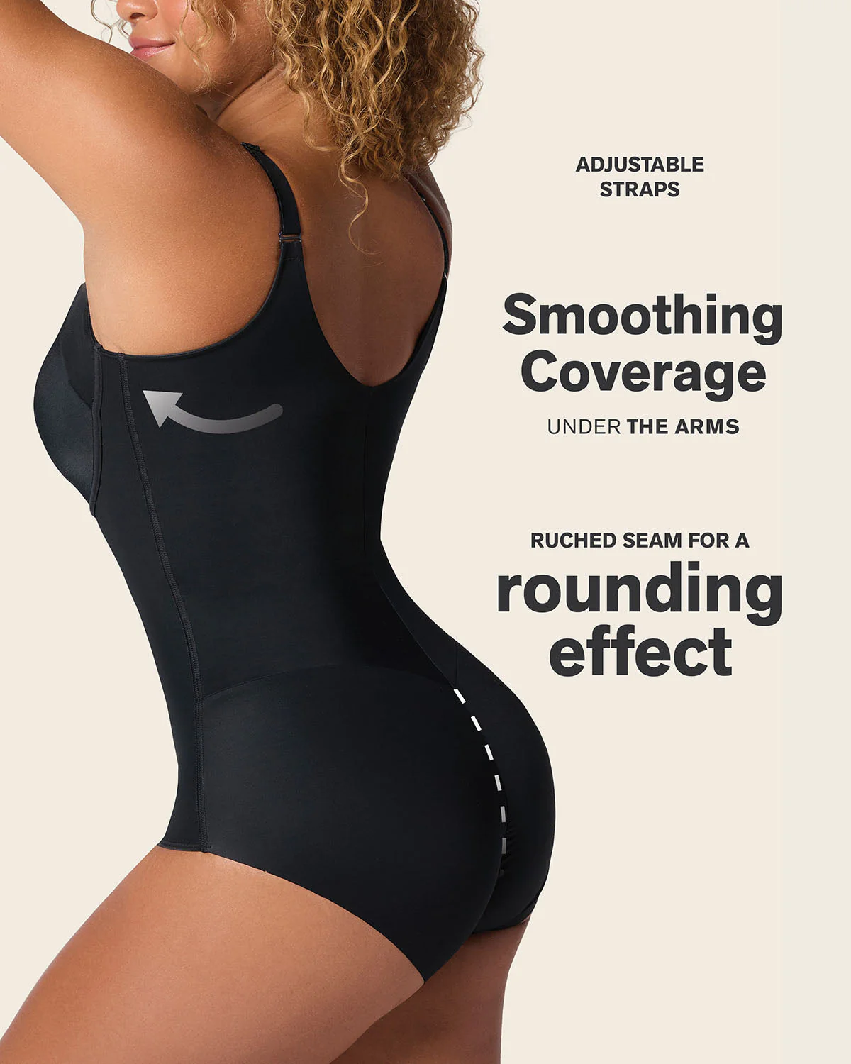 Scoop Back Wireless Classic Sculpting Bodysuit - Image 2