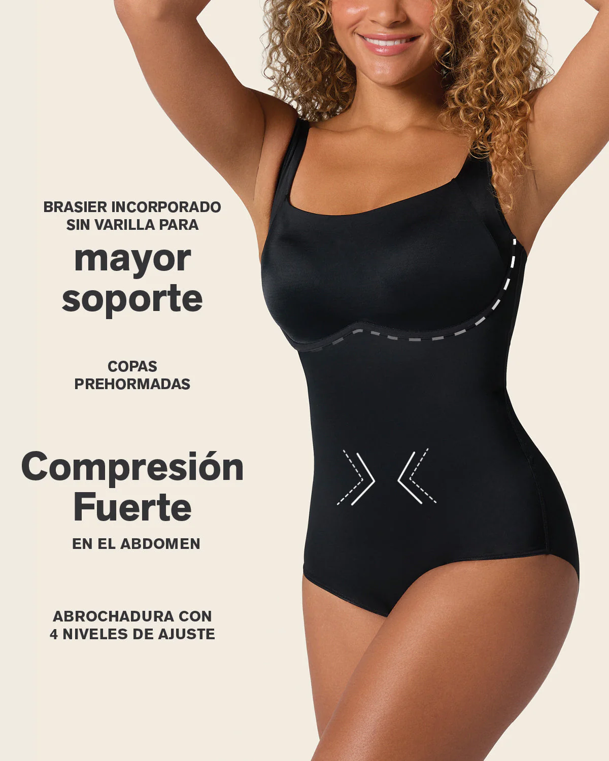 Scoop Back Wireless Classic Sculpting Bodysuit - Image 4