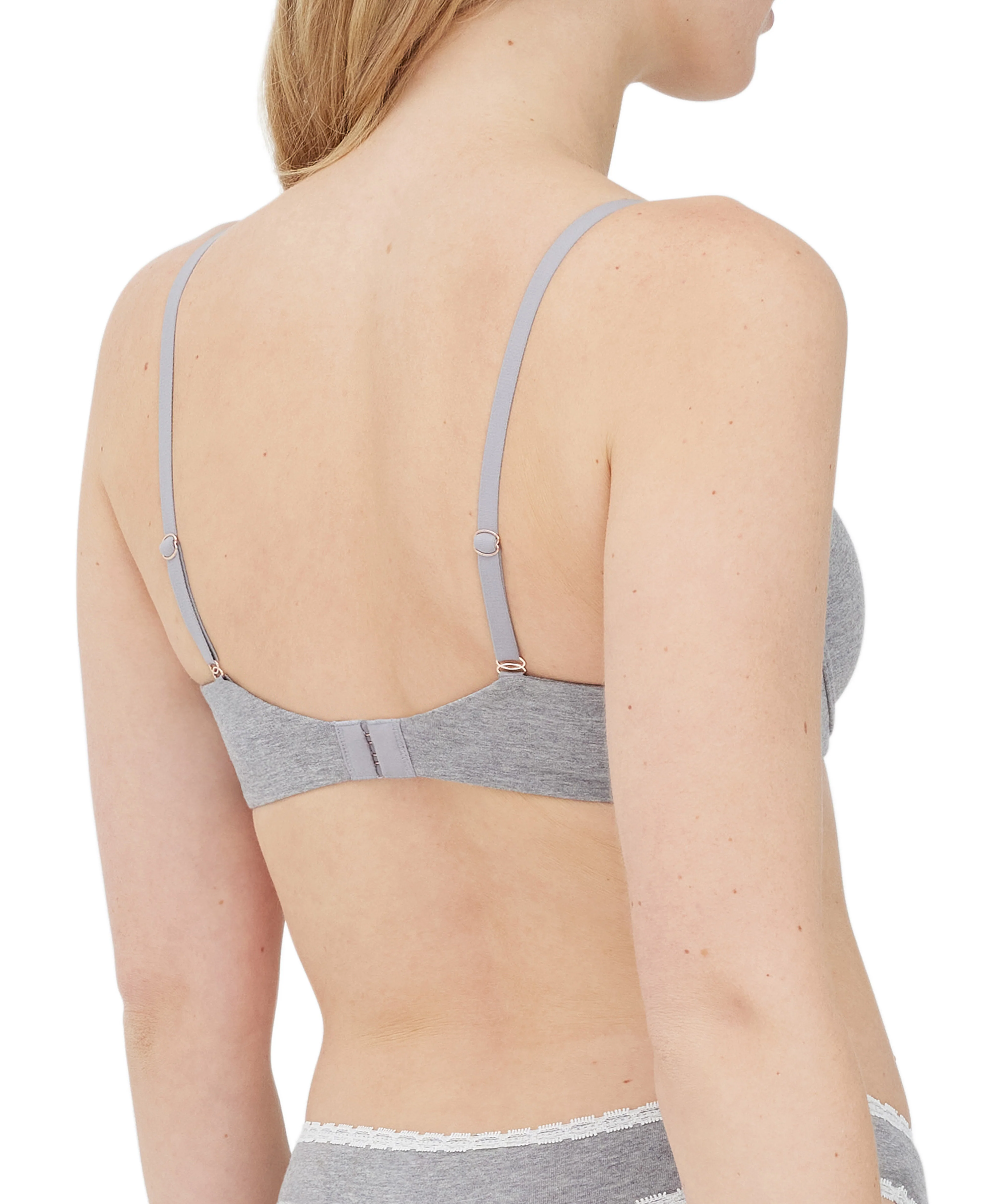 Adorned Demi Cotton Unlined Underwire Bra - Image 3