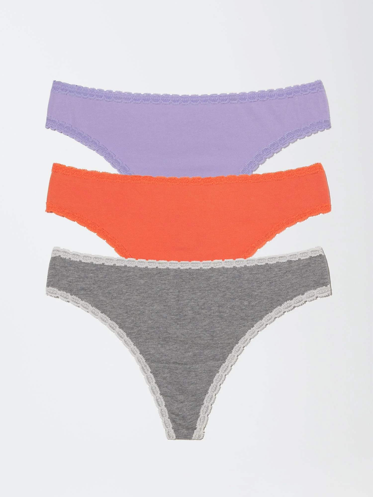 Adorned Hipster Cotton Thong 3-Pack