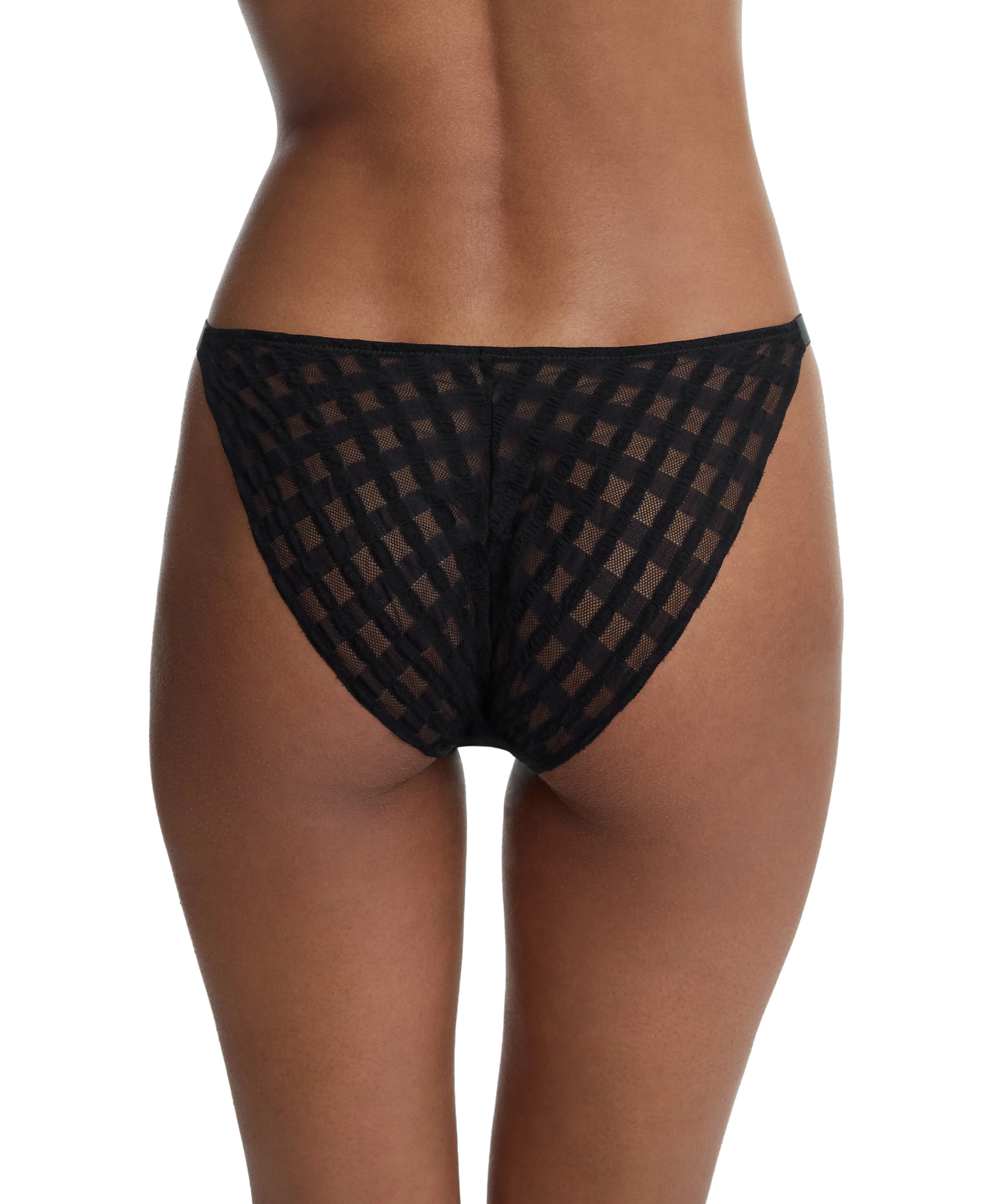 Bonbon Gingham Lace String Bikini - Image 3