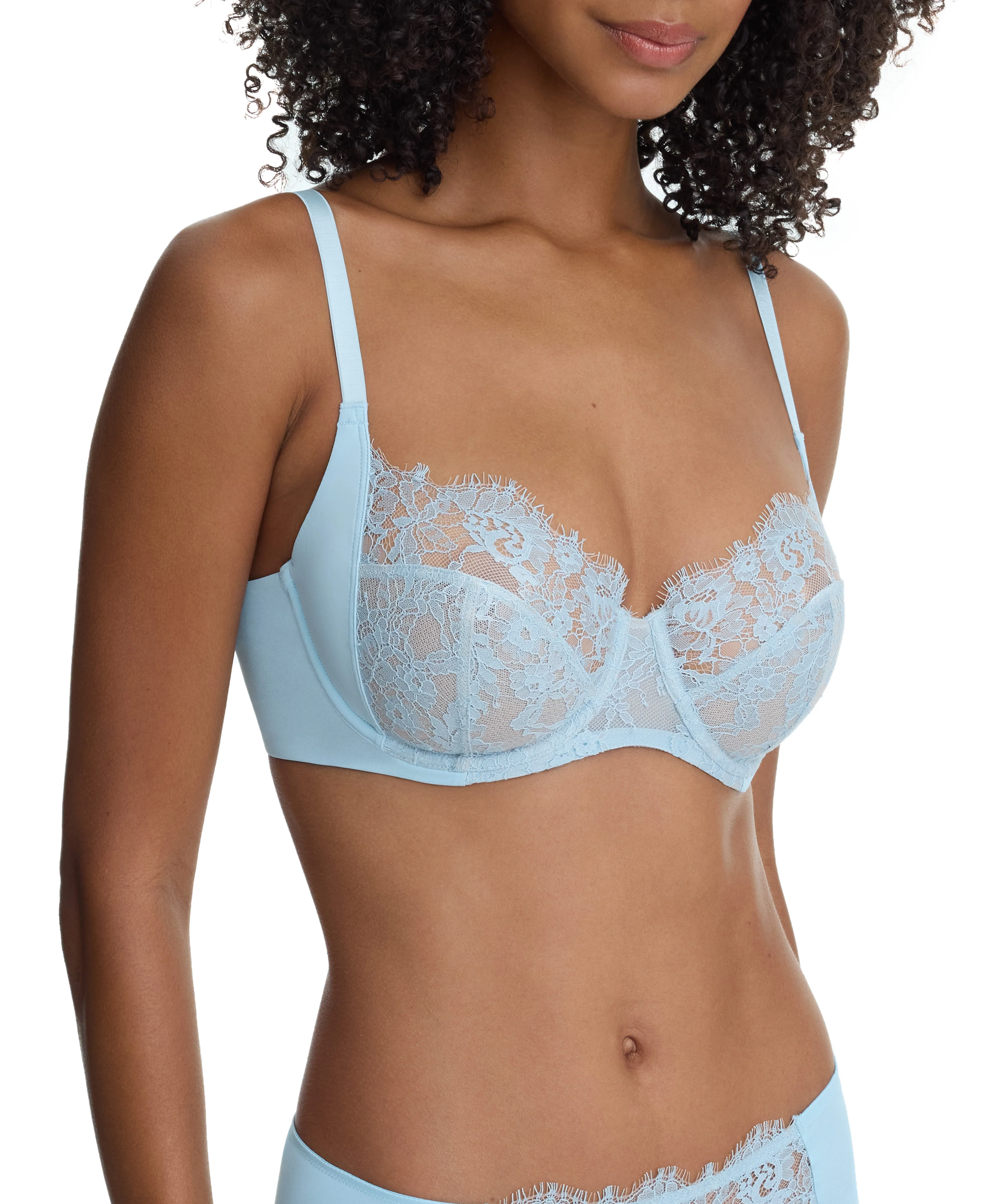 Entice Lace Full Coverage Side Support Balconette Bra - Image 2