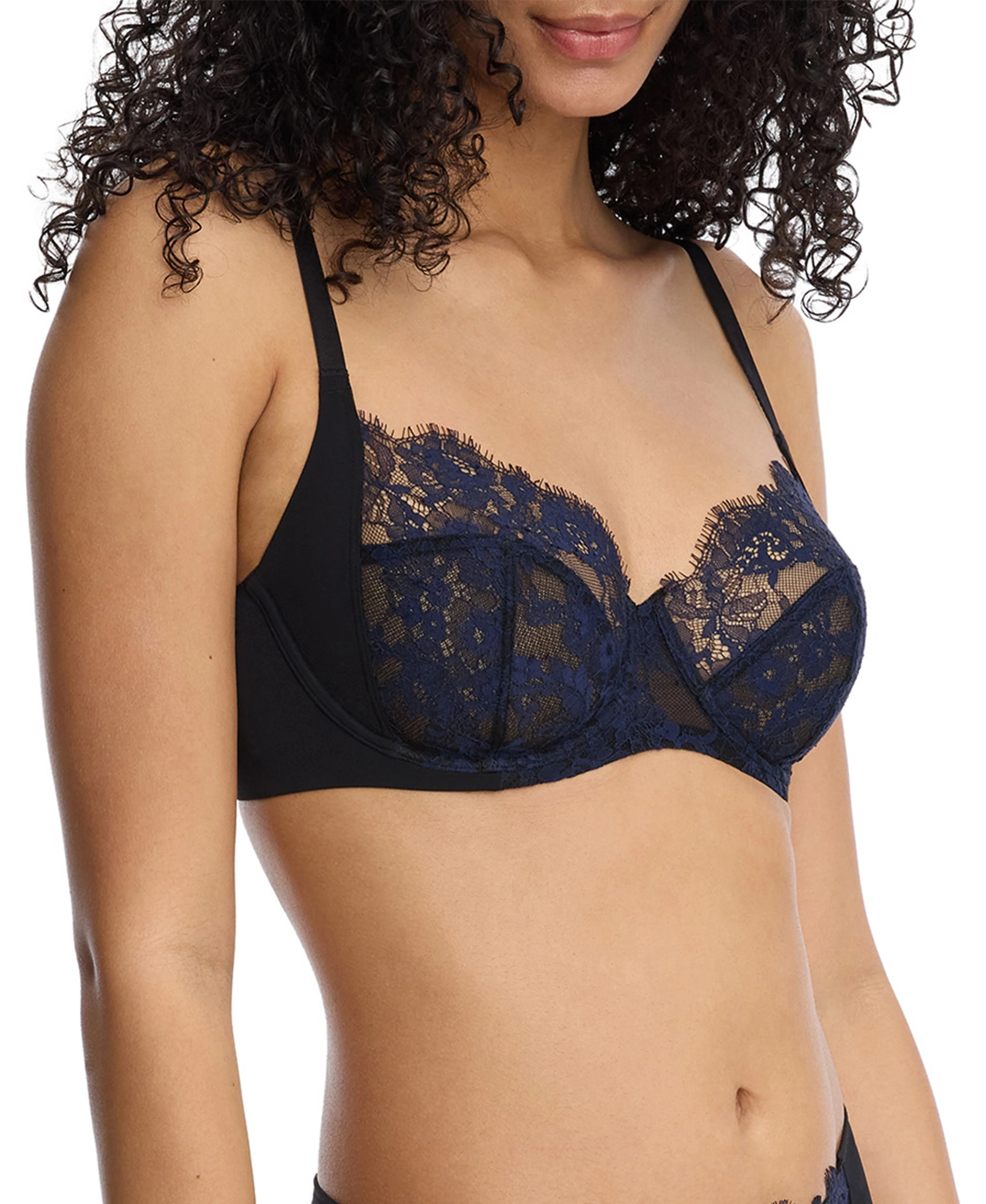 Entice Lace Full Coverage Side Support Underwire Bra - Image 3