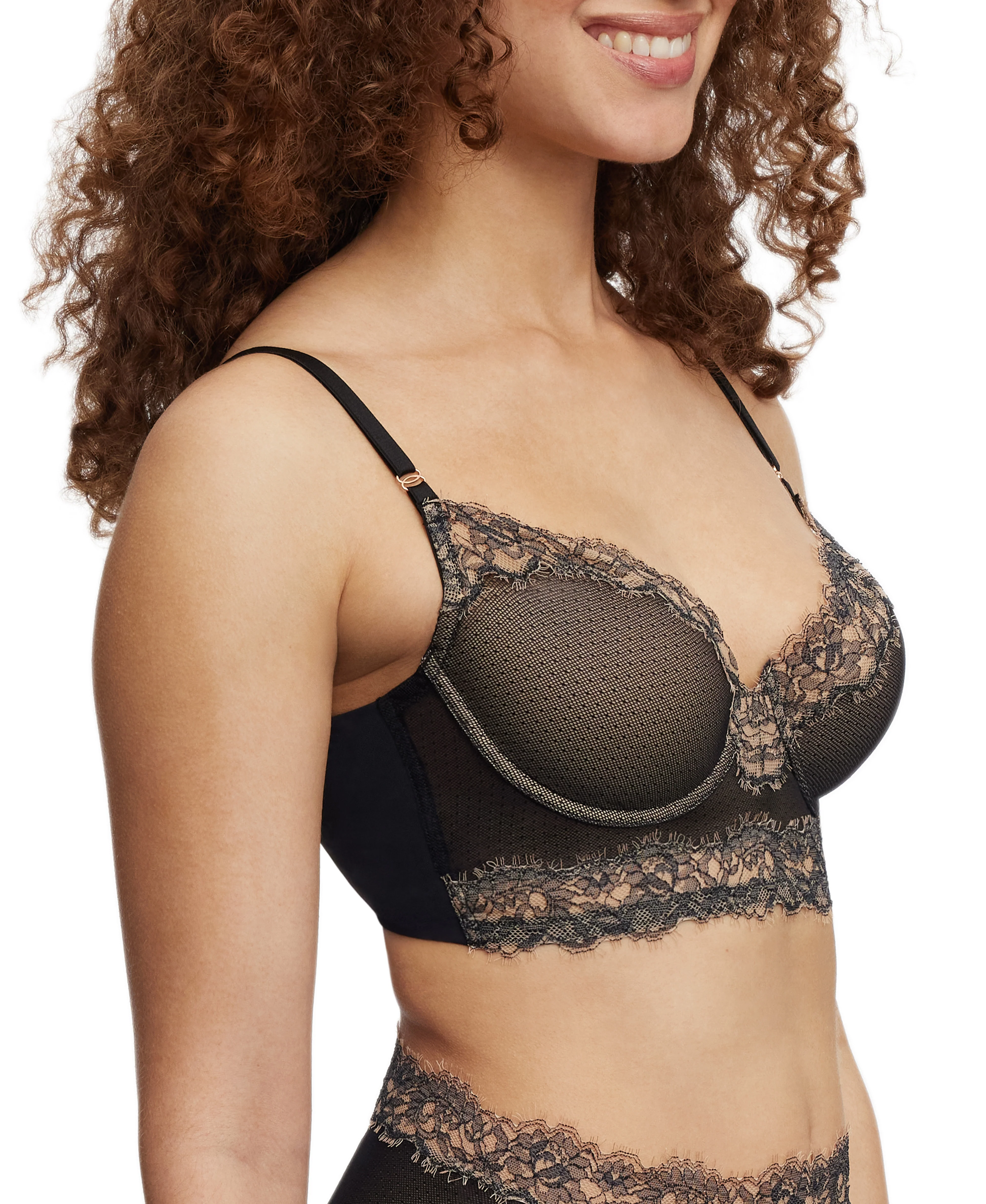 Entice Longline Lace Bra - Image 3