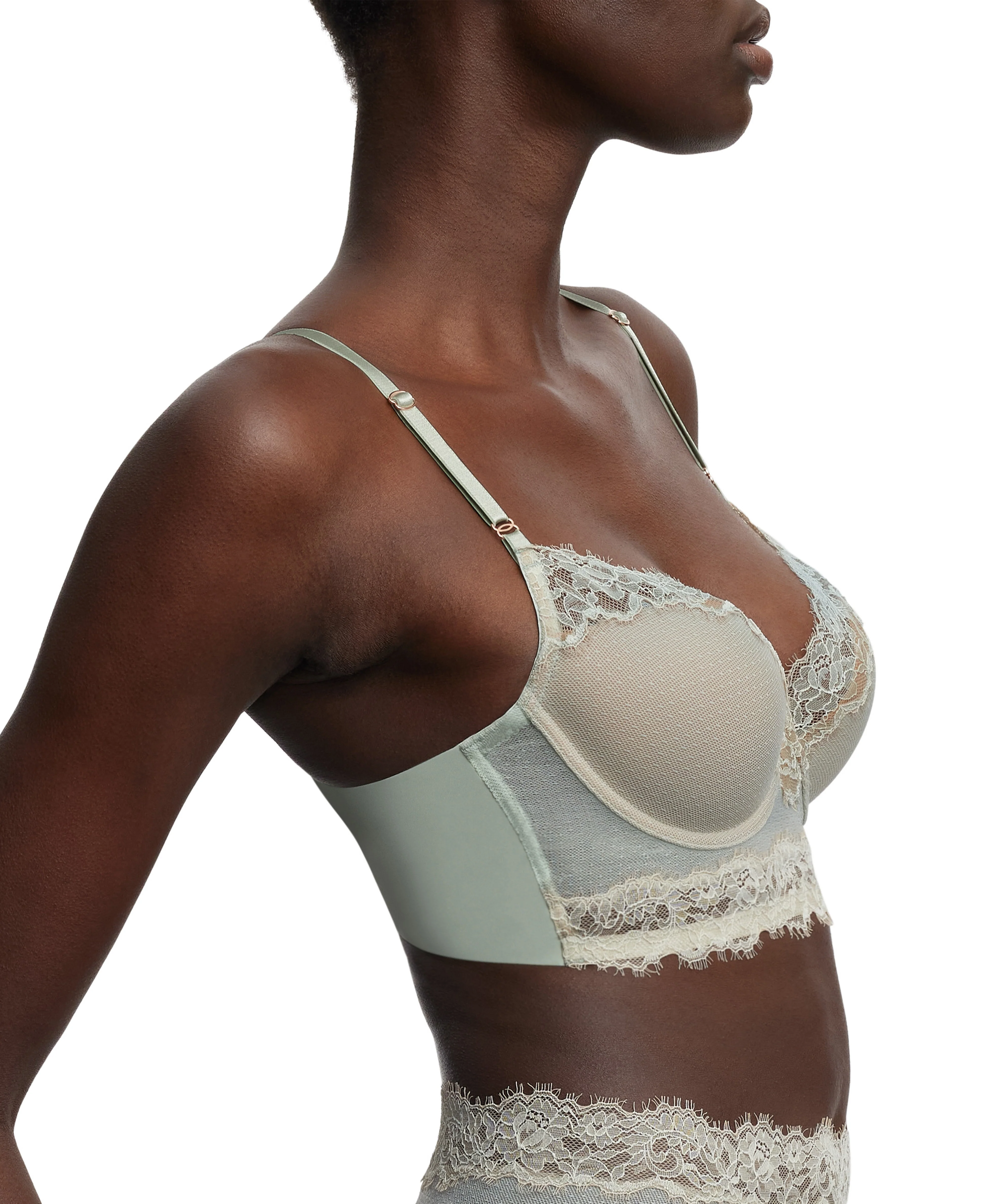 Entice Longline Lace Bra - Image 2
