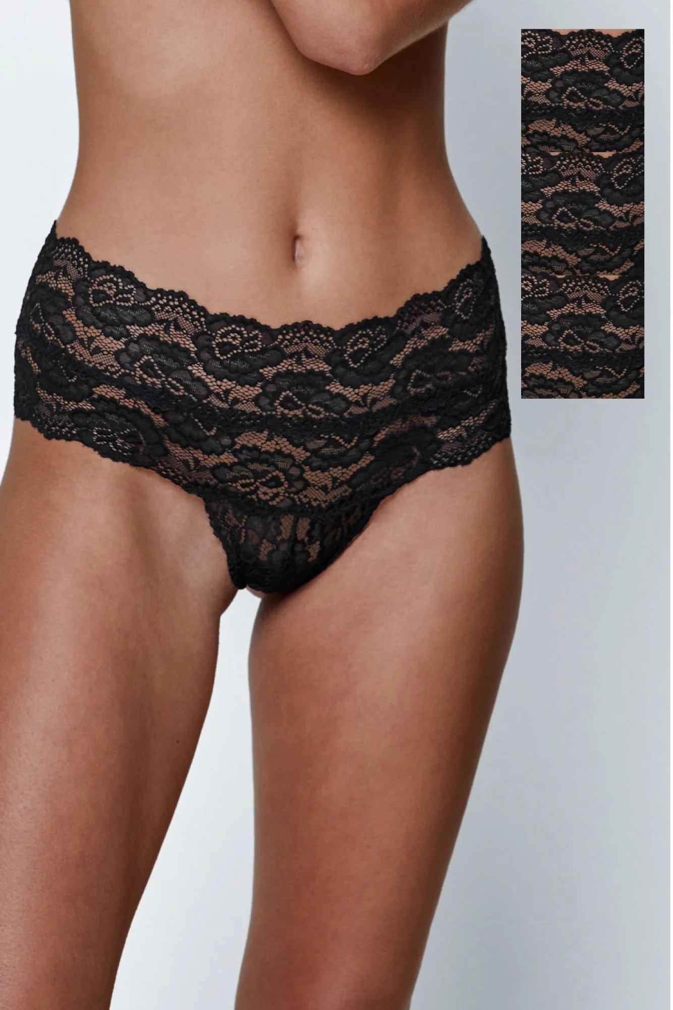 Goddess Lace High Waist Thong 3-Pack - Image 4