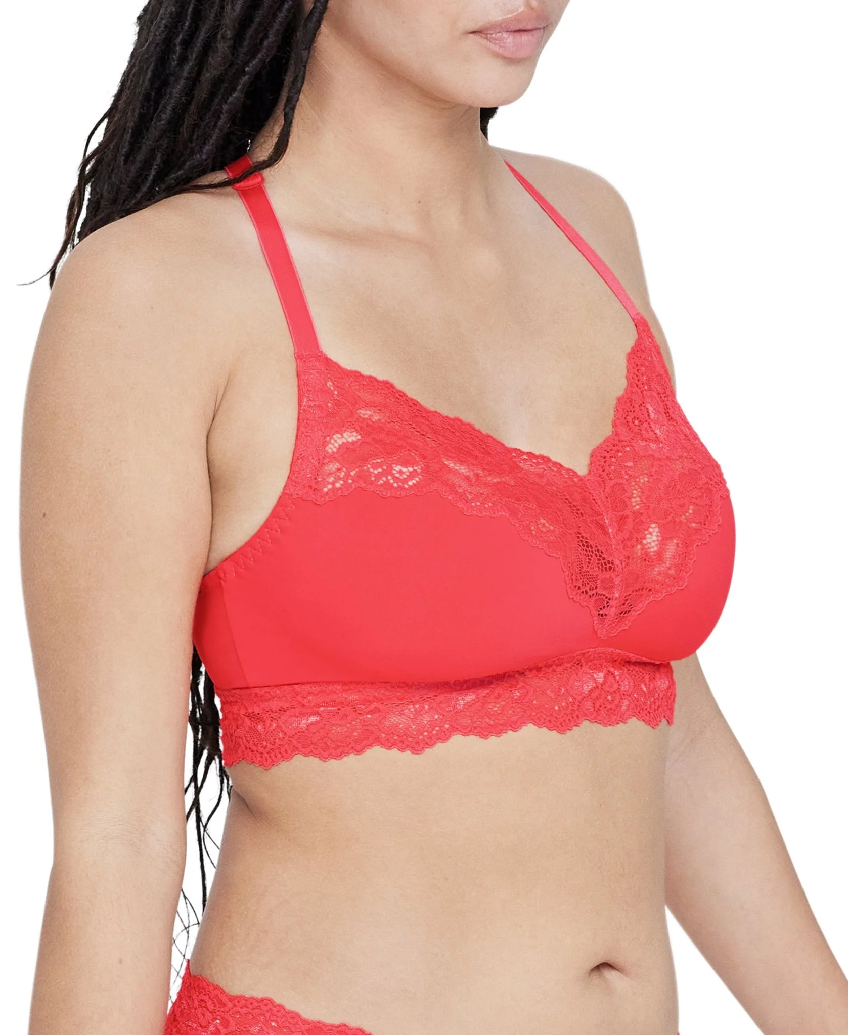 Goddess T-back Busty Lace Bralette - Image 3