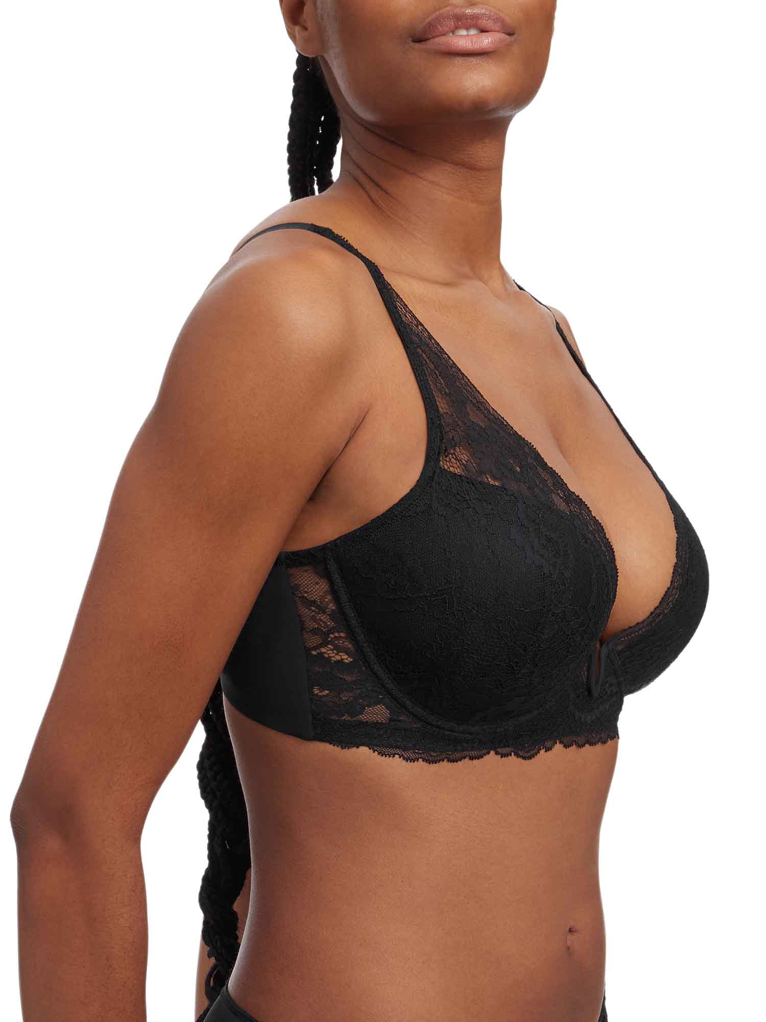 Minx Lightly Lined V-Wire Plunge Bra - Image 2