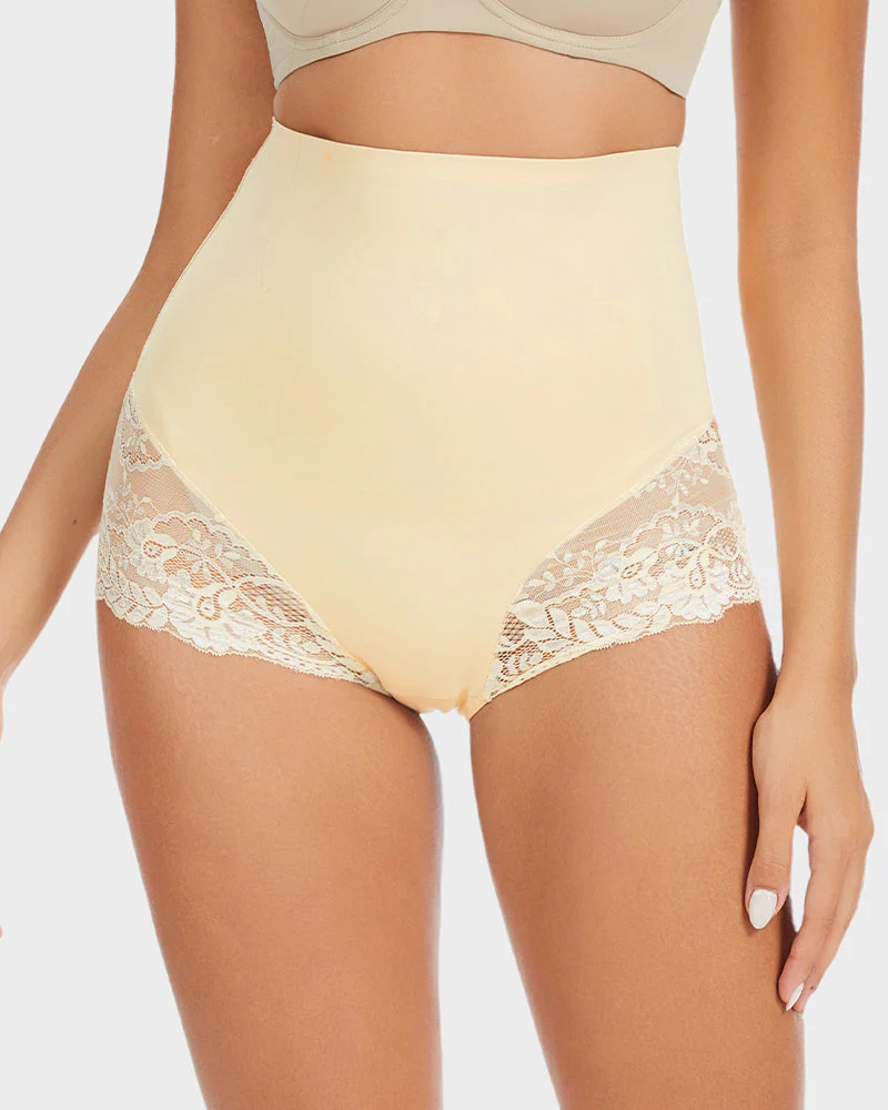 Smooth High-Waisted Sheer Lace Sculpting Brief (4 Pack) - Image 3