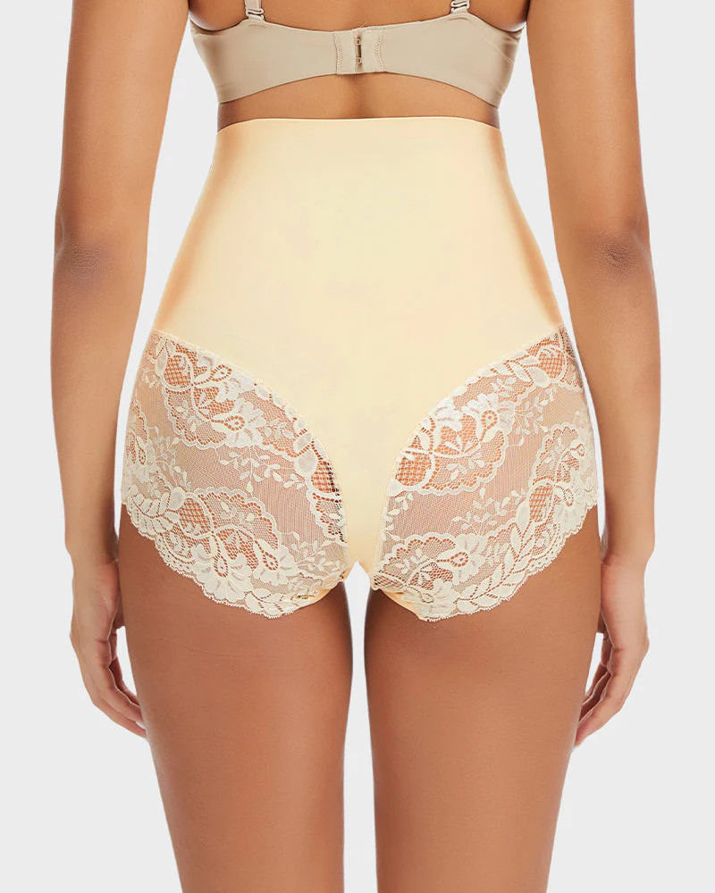 Smooth High-Waisted Sheer Lace Sculpting Brief (4 Pack) - Image 5